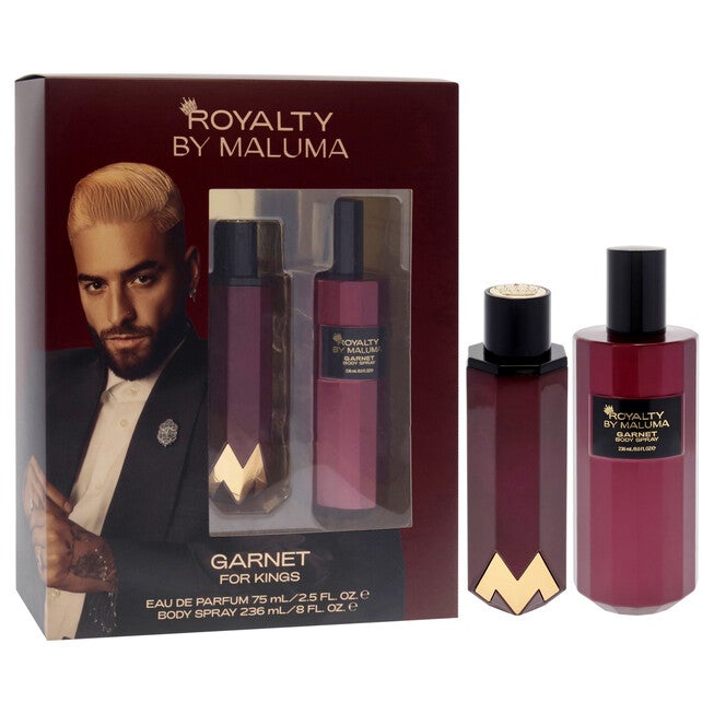 Garnet by Royalty By Maluma for Men - 2 Pc Gift Set 2.5oz EDP Spray, 8oz Body Spray, See Description, alternate image number 1