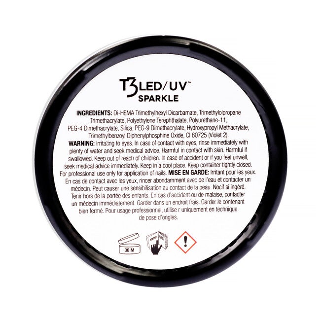 T3 Cool Cure Versatility Gel - Smurf Glitter by Cuccio Pro for Women - 1 oz Nail Gel, See Description, alternate image number 2