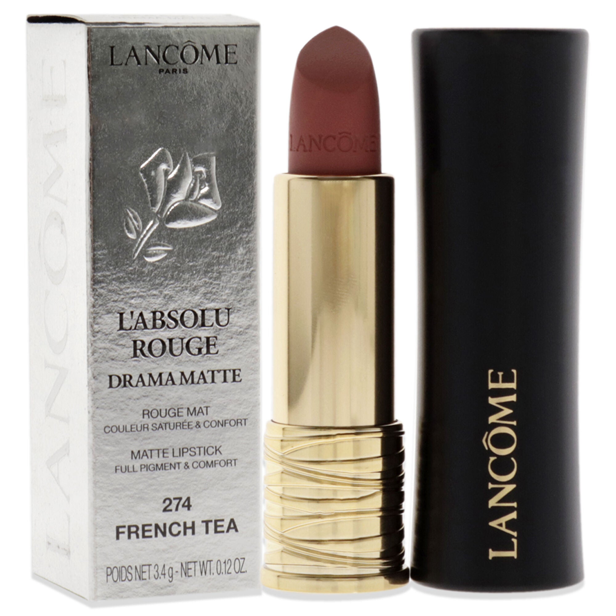 LAbsolu Rouge Drama Matte - 274 French Tea by Lancome for Women - 0.12 oz Lipstick, , alternate image number 7