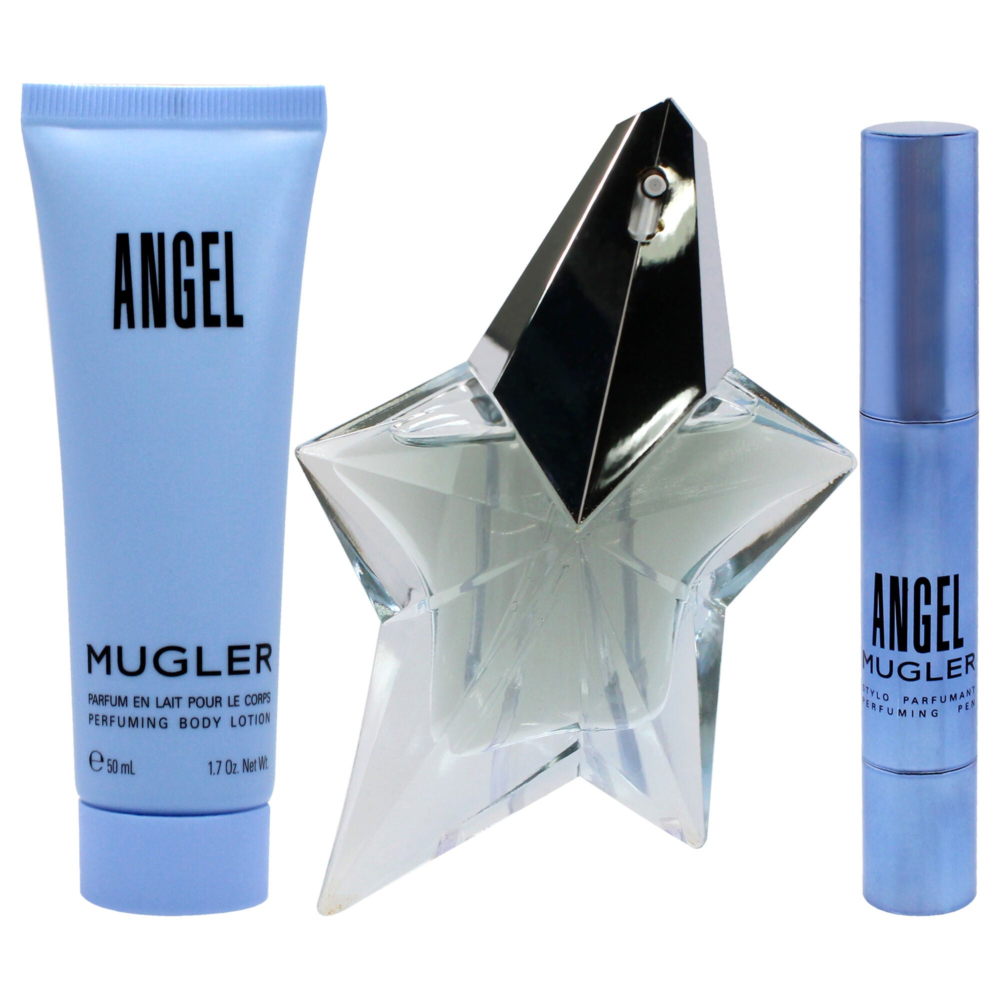 Angel by Thierry Mugler for Women - 3 Pc Gift Set 0.8oz EDP Spray, 0.1oz Perfuming Pen, 1.7oz Body Lotion, See Description, alternate image number 1
