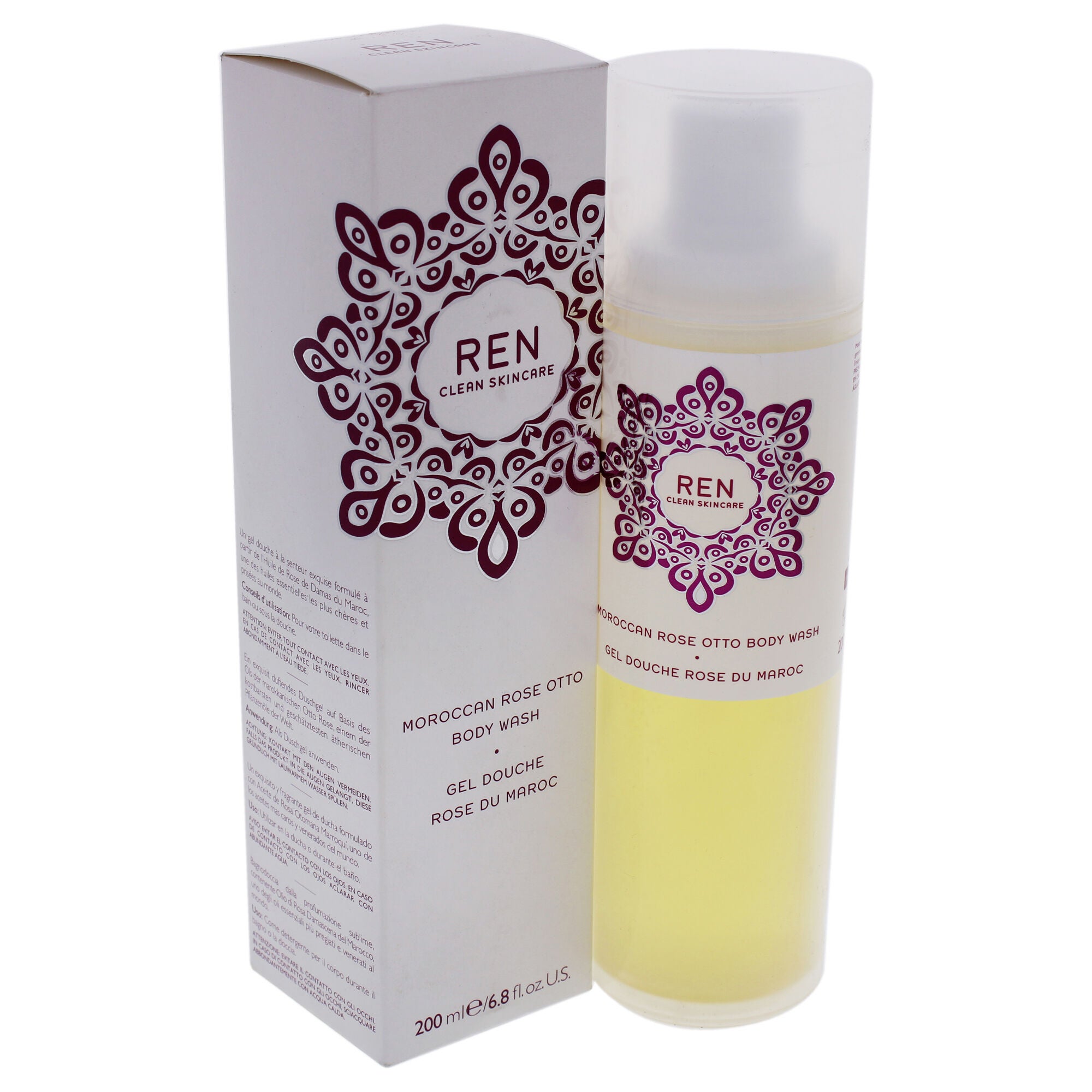 Moroccan Rose Otto Body Wash by REN for Unisex - 6.8 oz Body Wash, , alternate image number 8