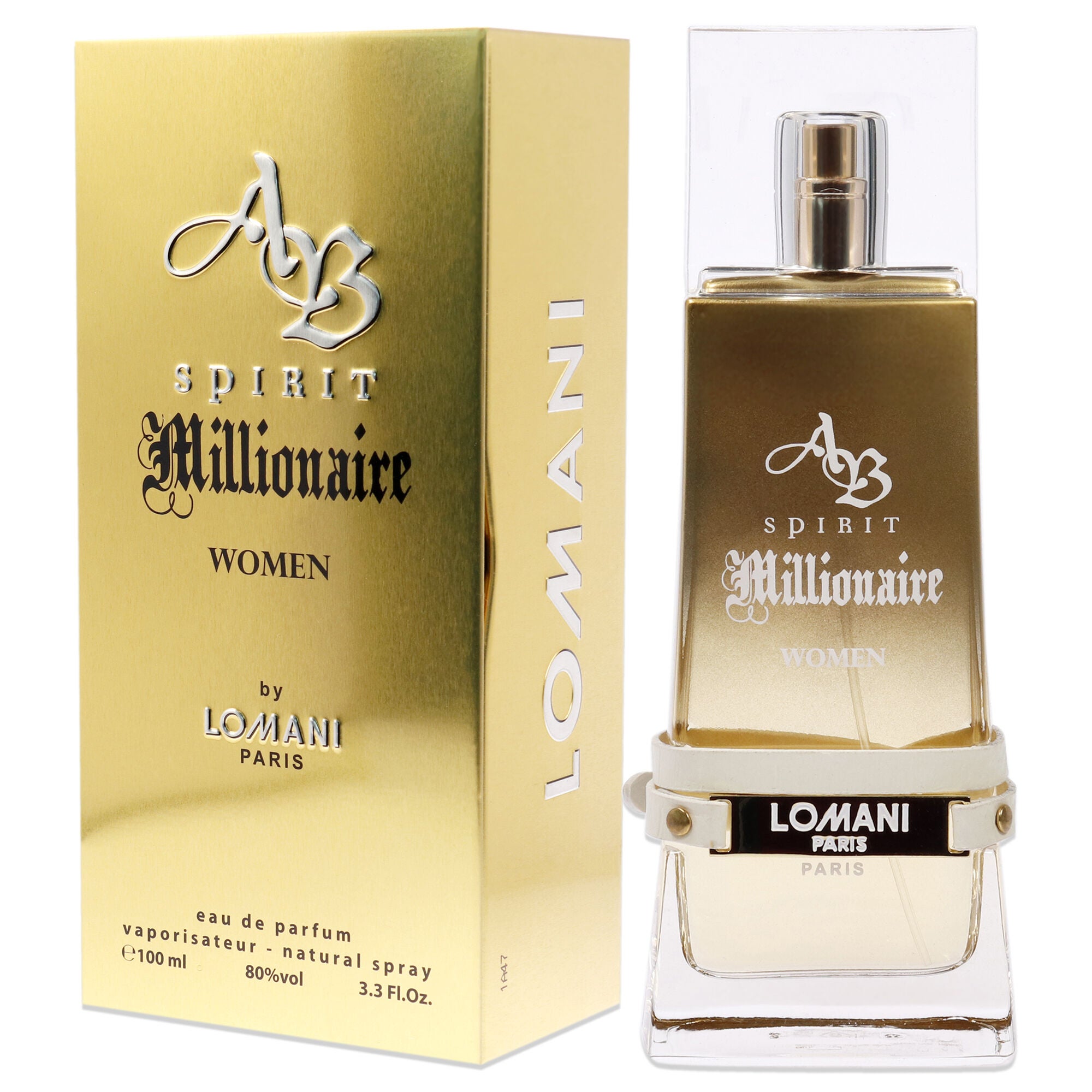 AB Spirit Millionaire by Lomani for Women - 3.3 oz EDP Spray, See Description, alternate image number 3