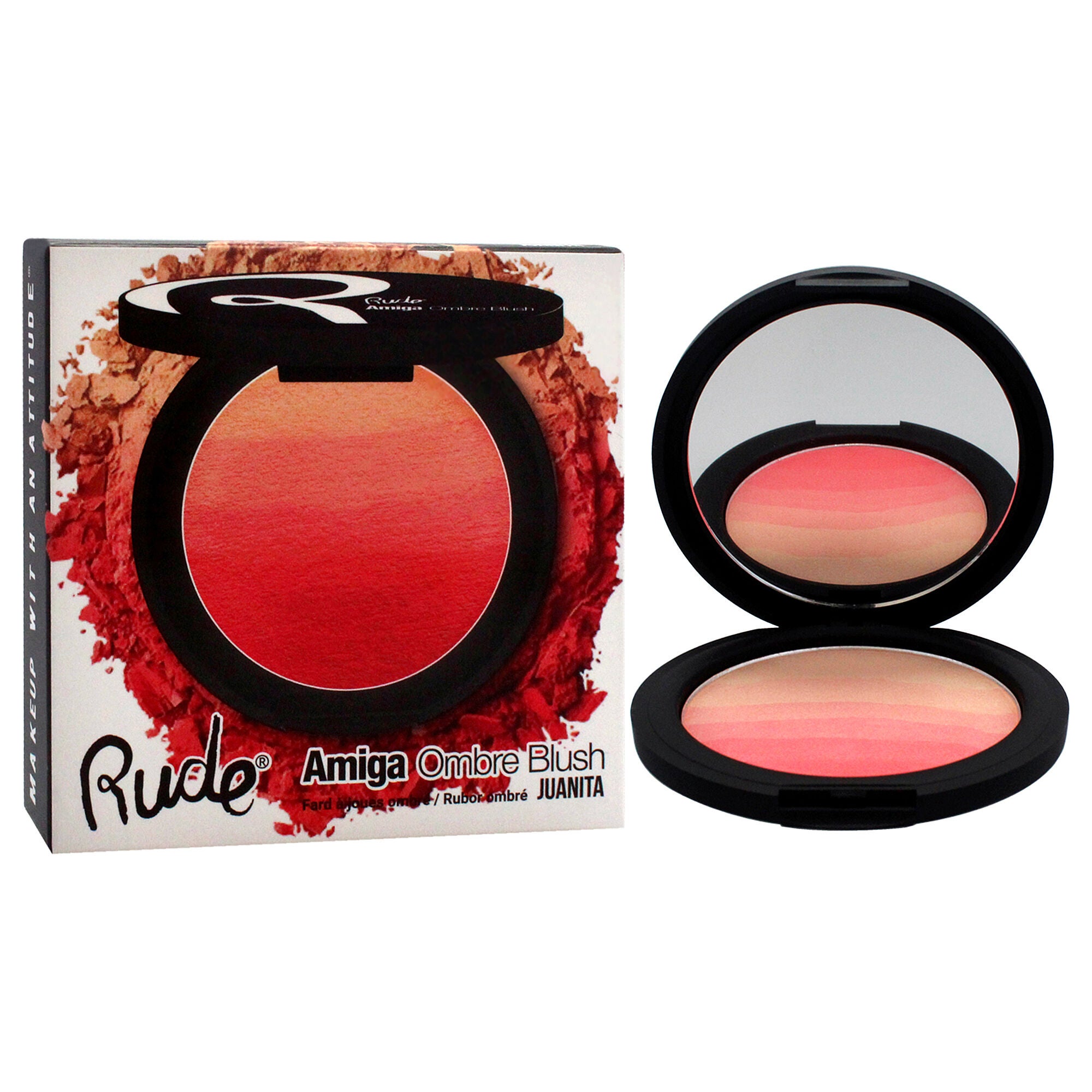 Amiga Ombre Blush - Juanita by Rude Cosmetics for Women - 0.282 oz Blush, See Description, alternate image number 1