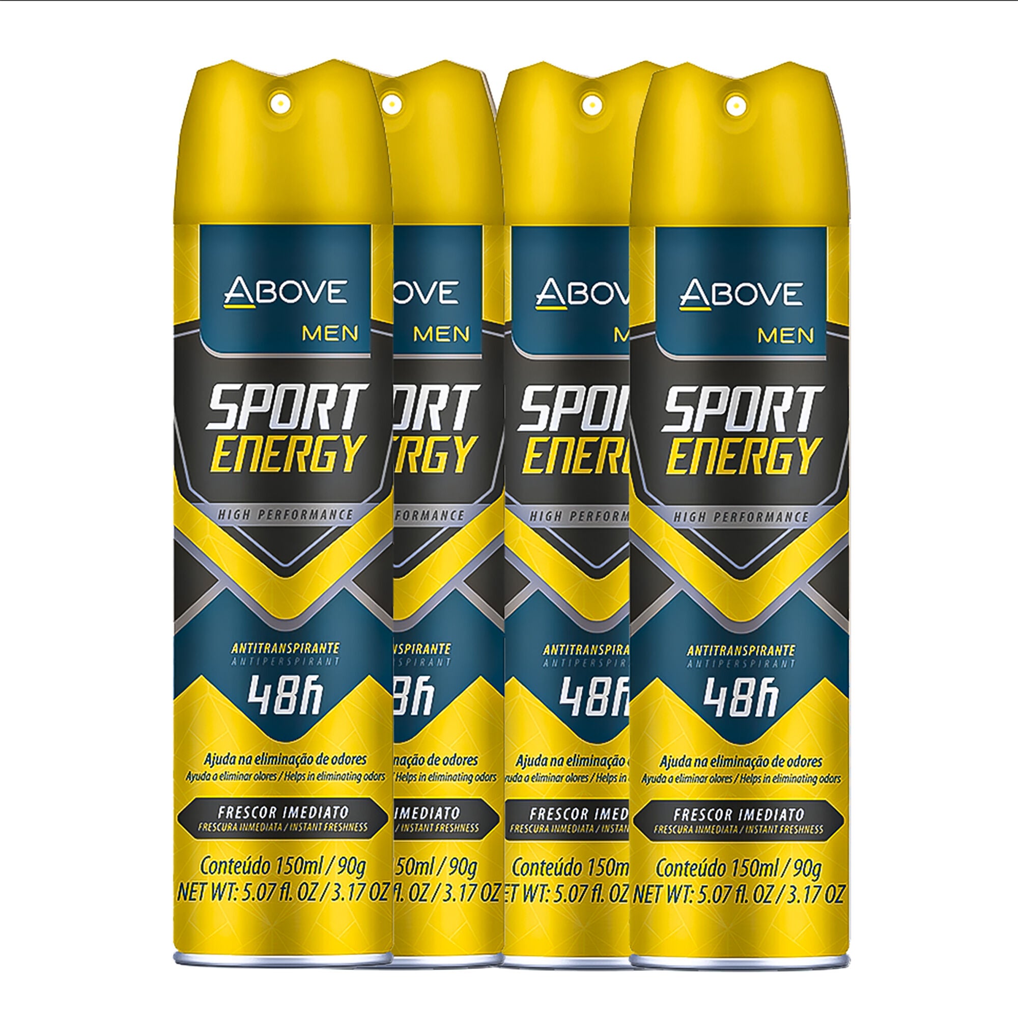 48 Hours Sport Energy Antiperspirant Deodorant by Above for Men - 3.17 oz Deodorant Spray - Pack of 4, , alternate image number 5