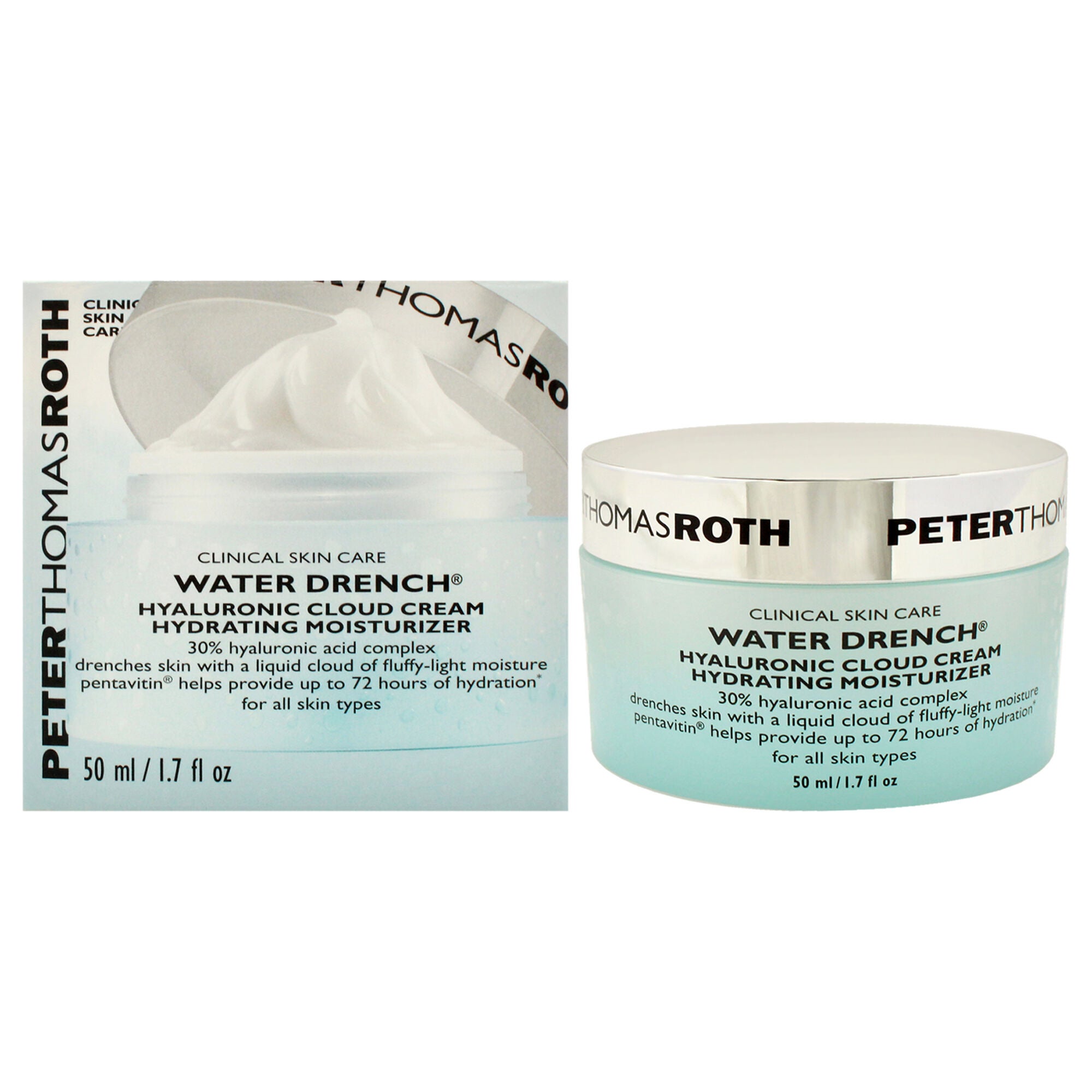 Water Drench Hyaluronic Cloud Cream by Peter Thomas Roth for Unisex - 1.7 oz Cream, See Description, hi-res image number 0