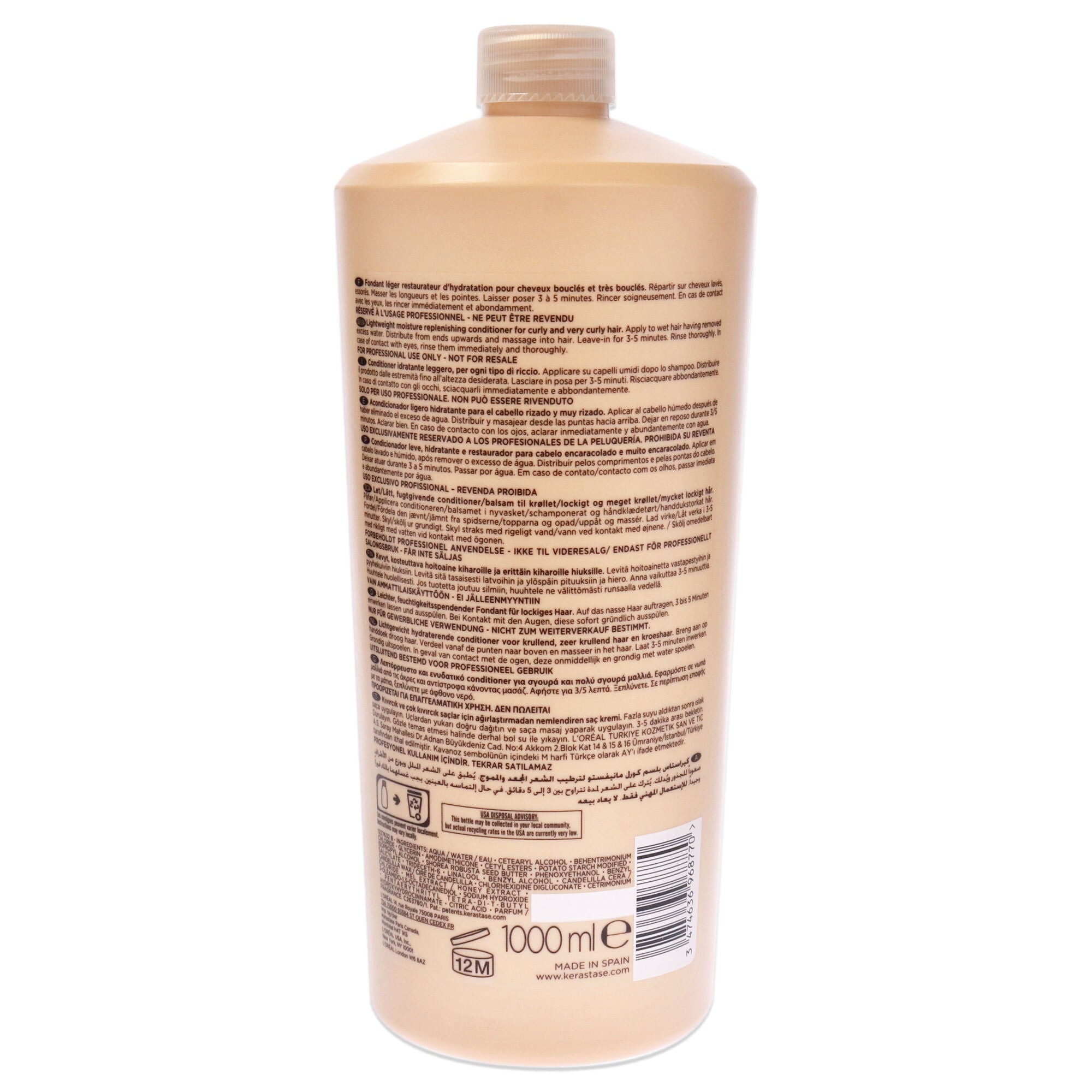 Curl Manifesto Lightweight Conditioner by Kerastase for Unisex - 34 oz Conditioner, , alternate image number 4