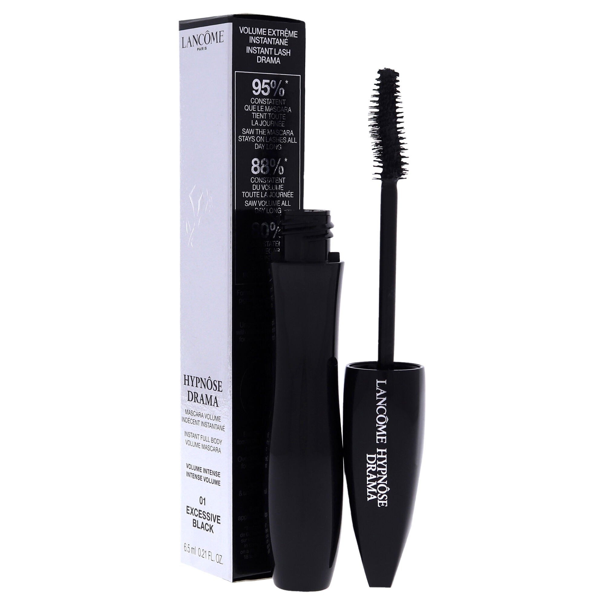 Hypnose Drama Instant Full Body Volume Mascara - 01 Excessive Black by Lancome for Women - 0.21 oz Mascara, , alternate image number 7