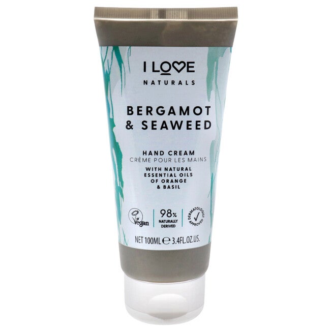 Naturals Hand Lotion - Bergamot and Seaweed by I Love Cosmetics for Women - 3.4 oz Cream, See Description, hi-res image number 0