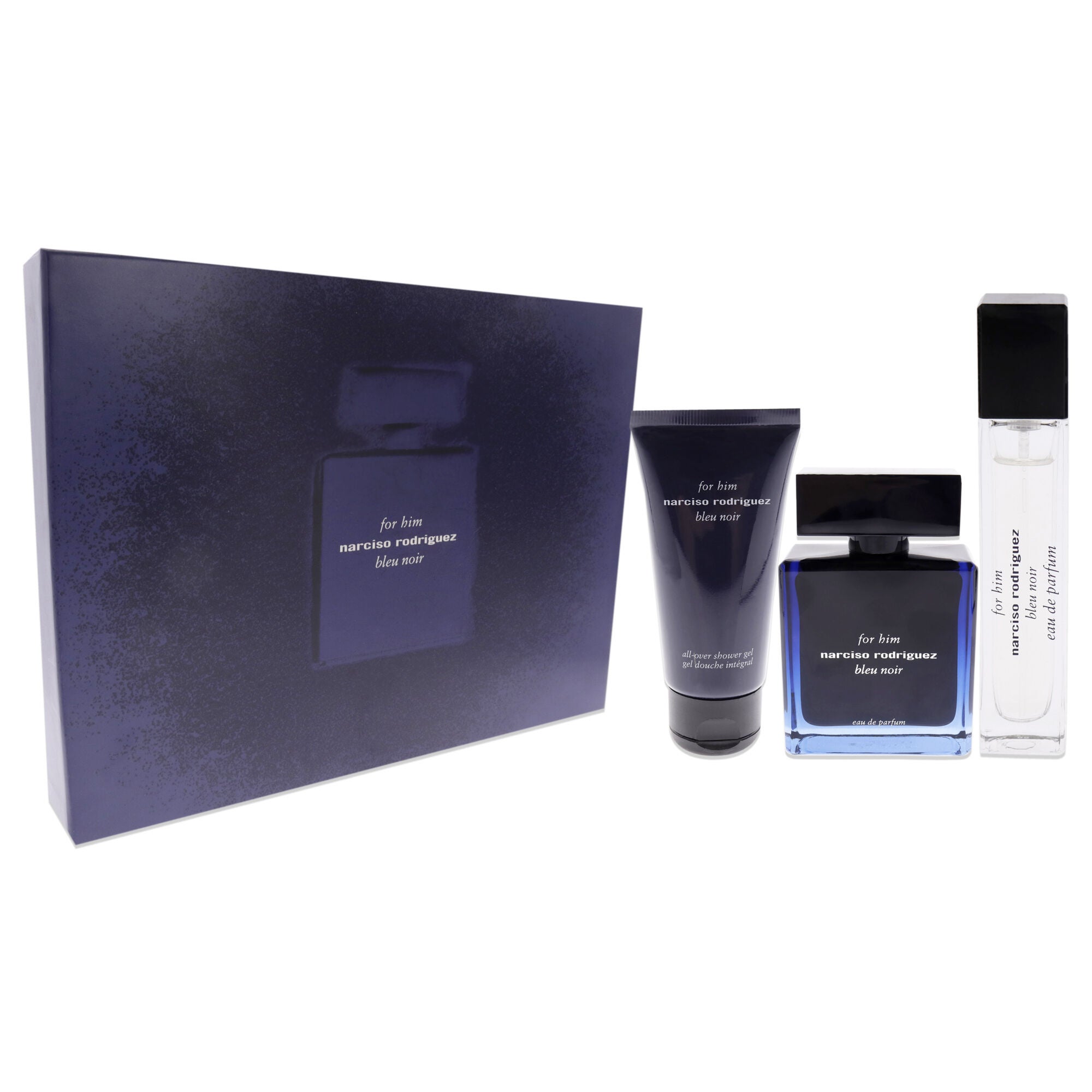 Bleu Noir by Narciso Rodriguez for Men - 3 Pc Gift Set 3.3oz EDP Spray, 1.6oz Shower Gel, 10ml EDP Spray, See Description, alternate image number 2