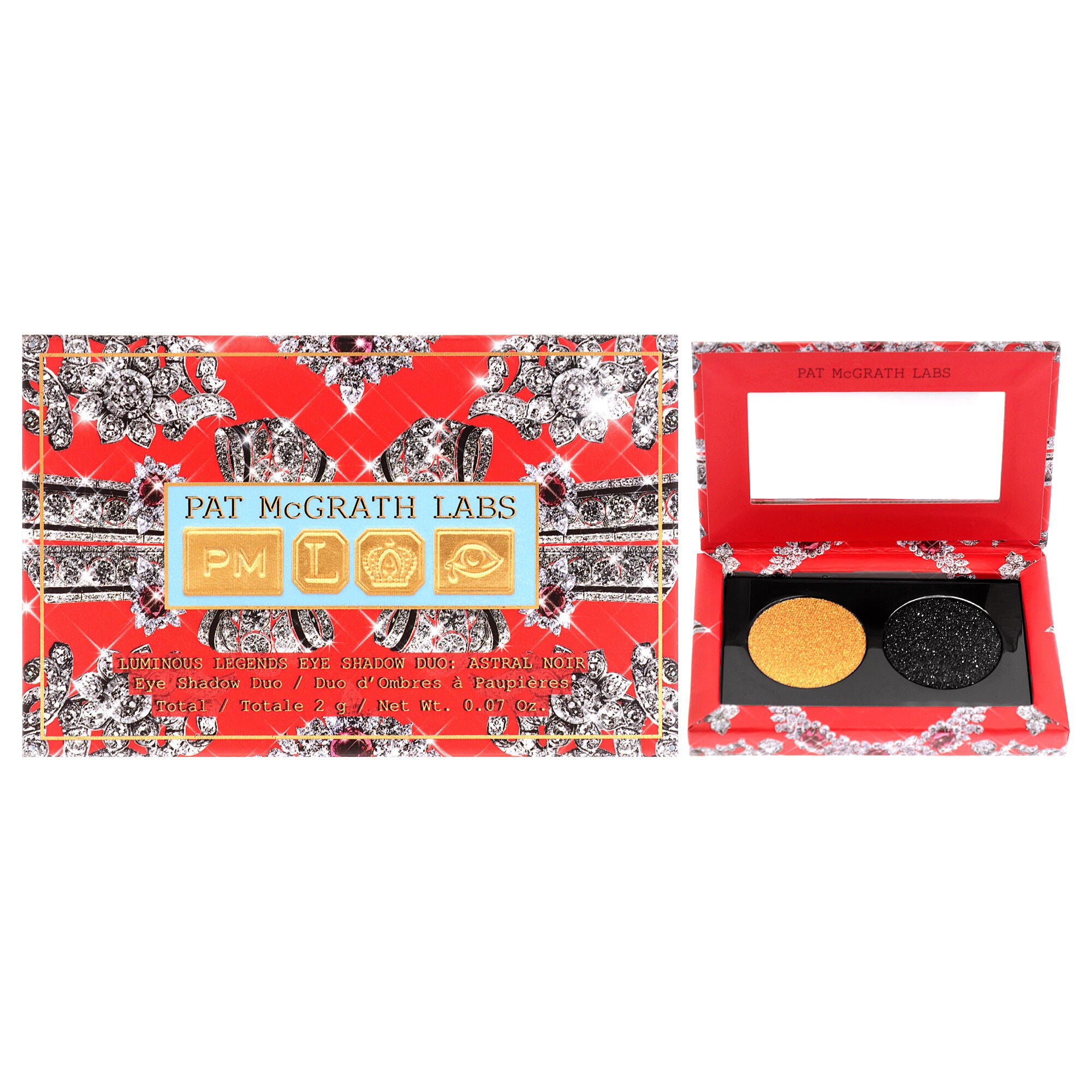 Luminous Legends Eye Shadow Duo - Astral Noir by Pat Mcgrath Labs for Women - 0.07 oz Eye Shadow, Multi, hi-res image number 0