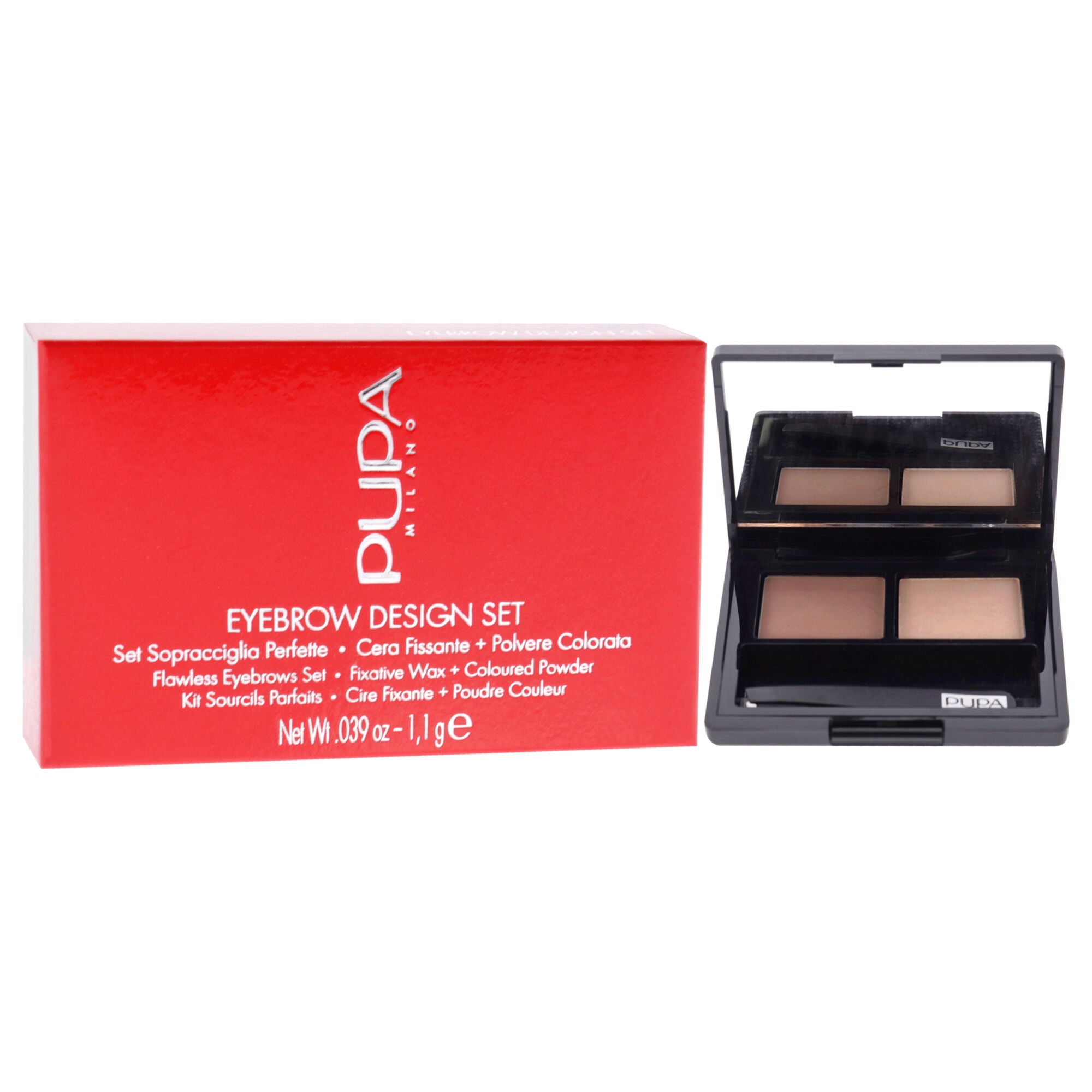 Eyebrow Design Set - 001 Blond by Pupa Milano for Women - 3 Pc 0.039oz Eyebrow, Brush, Tweezers, , alternate image number 6