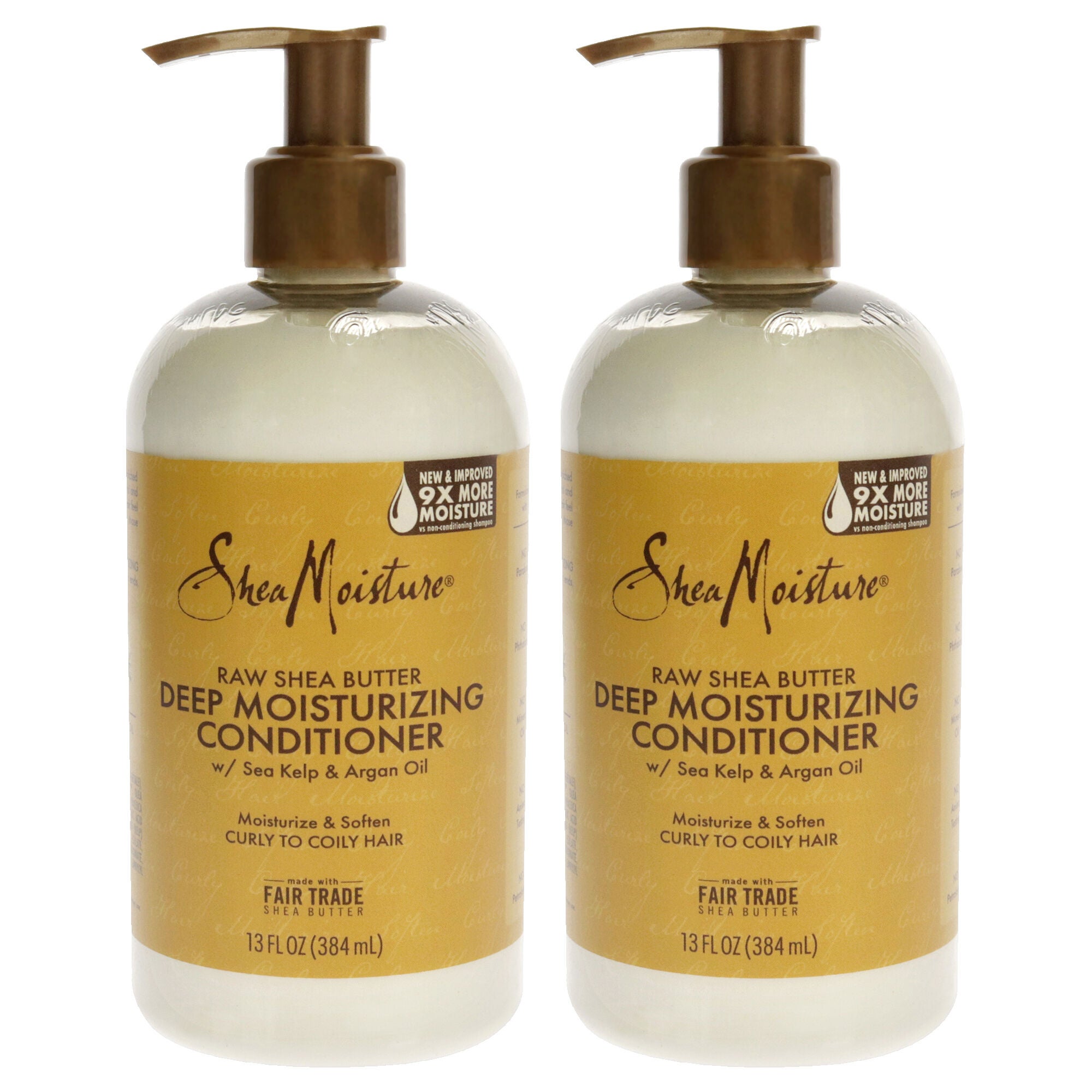 Raw Shea Butter Restorative Conditioner - Pack of 2 by Shea Moisture for Unisex - 13 oz Conditioner, White, hi-res image number 0