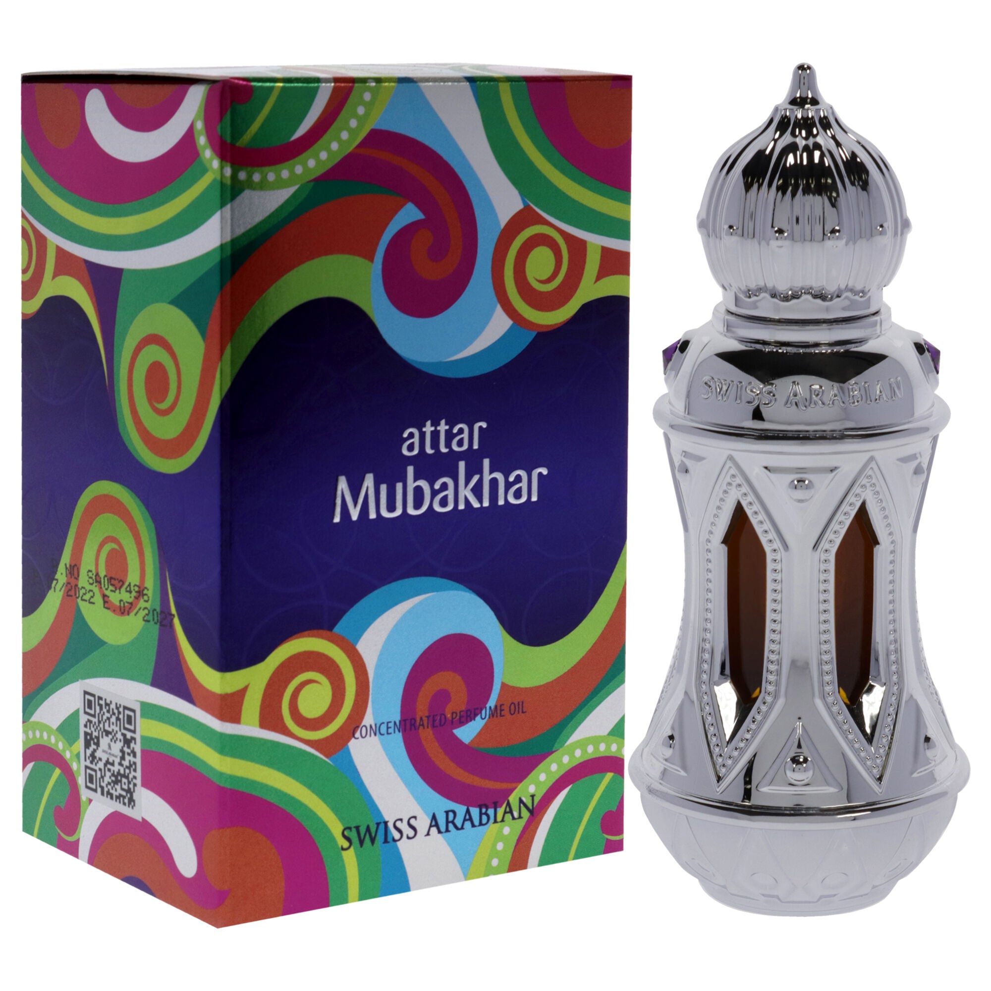 Attar Mubakhar by Swiss Arabian for Unisex - 0.67 oz Parfum Oil, See Description, alternate image number 1