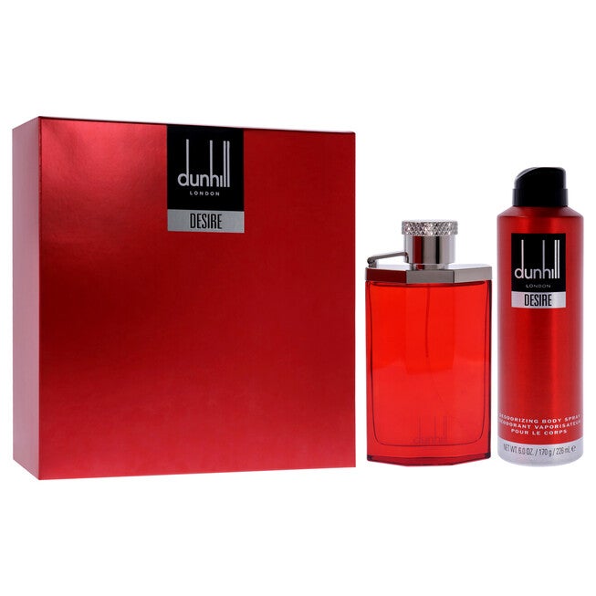 Desire Red by Alfred Dunhill for Men - 2 Pc Gift Set 3.4oz EDT Spray, 6oz Deodorant Spray, See Description, alternate image number 1