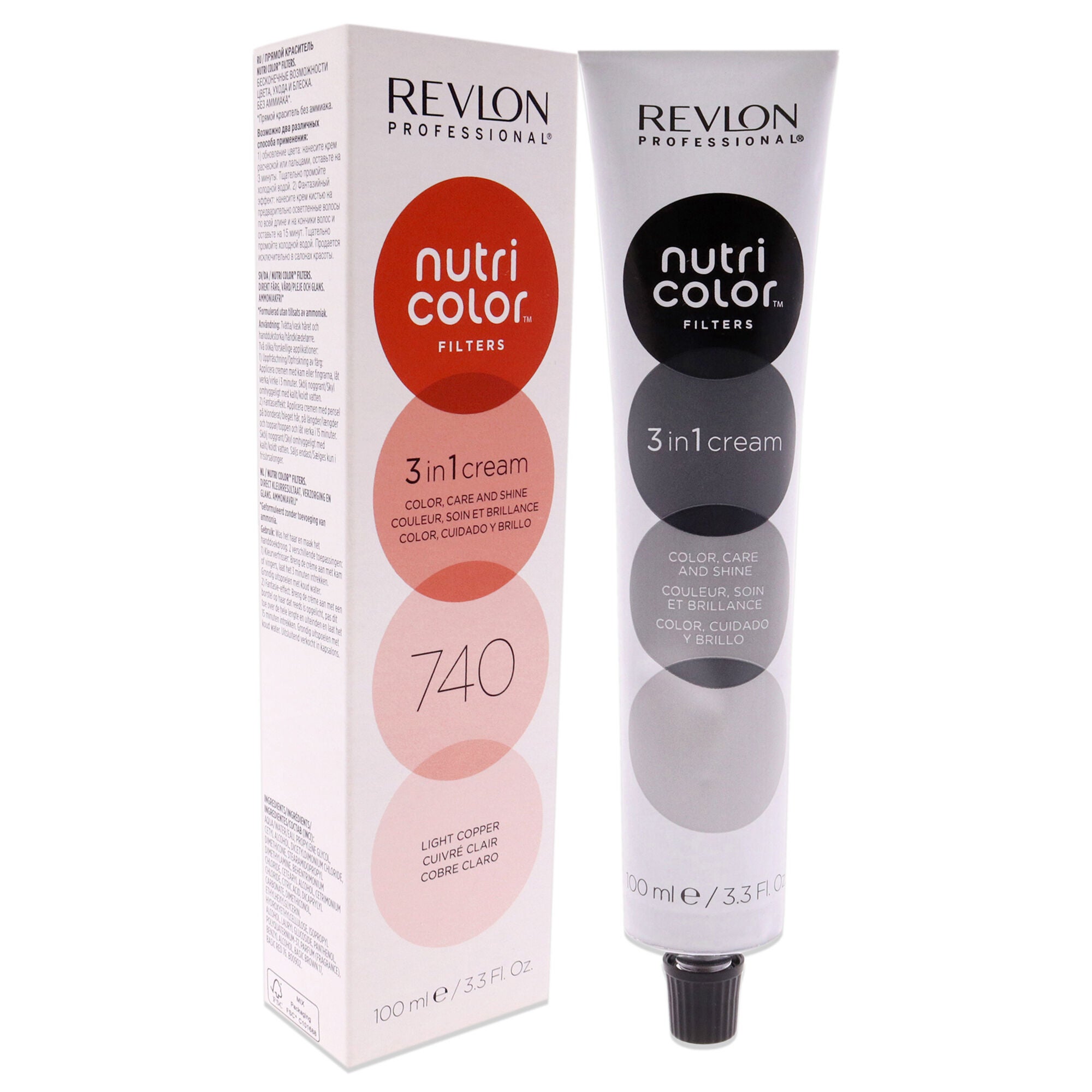 Nutri Color Cream - 740 Light Copper by Revlon for Unisex - 3.3 oz Hair Color, See Description, alternate image number 1