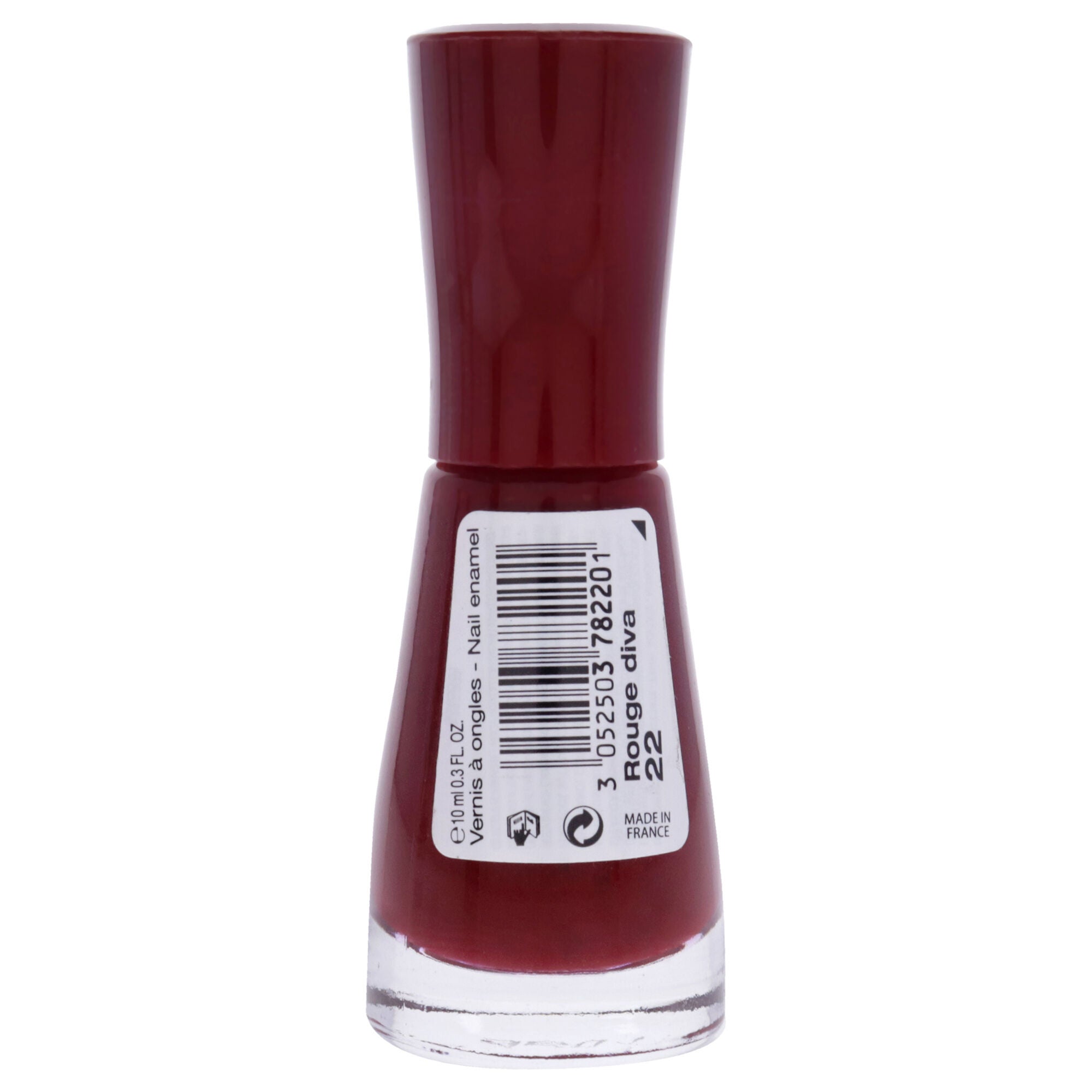So Laque Ultra Shine - 22 Rouge Diva by Bourjois for Women - 0.3 oz Nail Polish, See Description, alternate image number 1