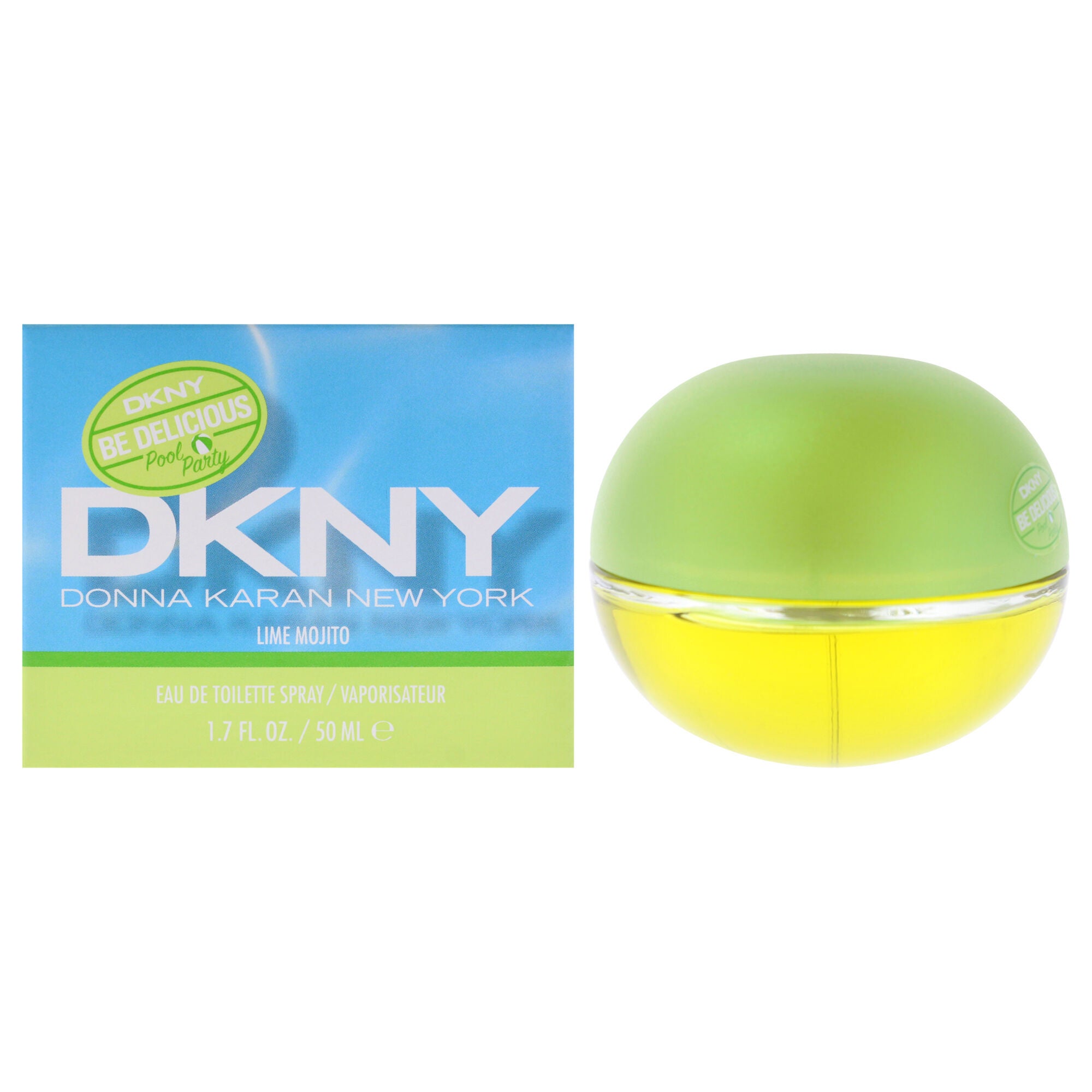 DKNY Be Delicious Pool Party - Lime Mojito by Donna Karan for Women - 1.7 oz EDT Spray, Clear, hi-res image number 0