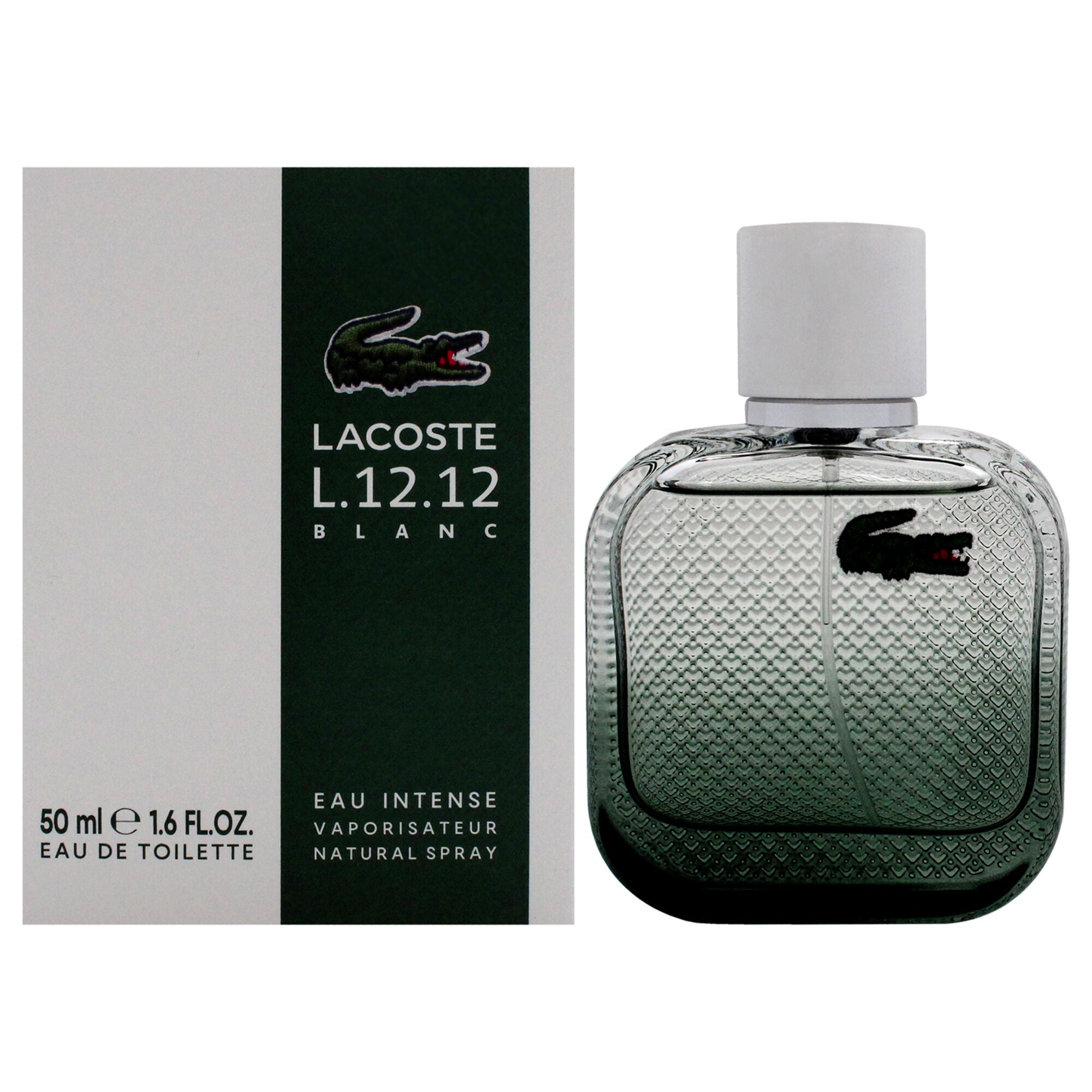 Lacoste Eau De L.12.12 Blanc Eau Intense by Lacoste for Men - 1.6 oz EDT Spray, See Description, hi-res image number 0
