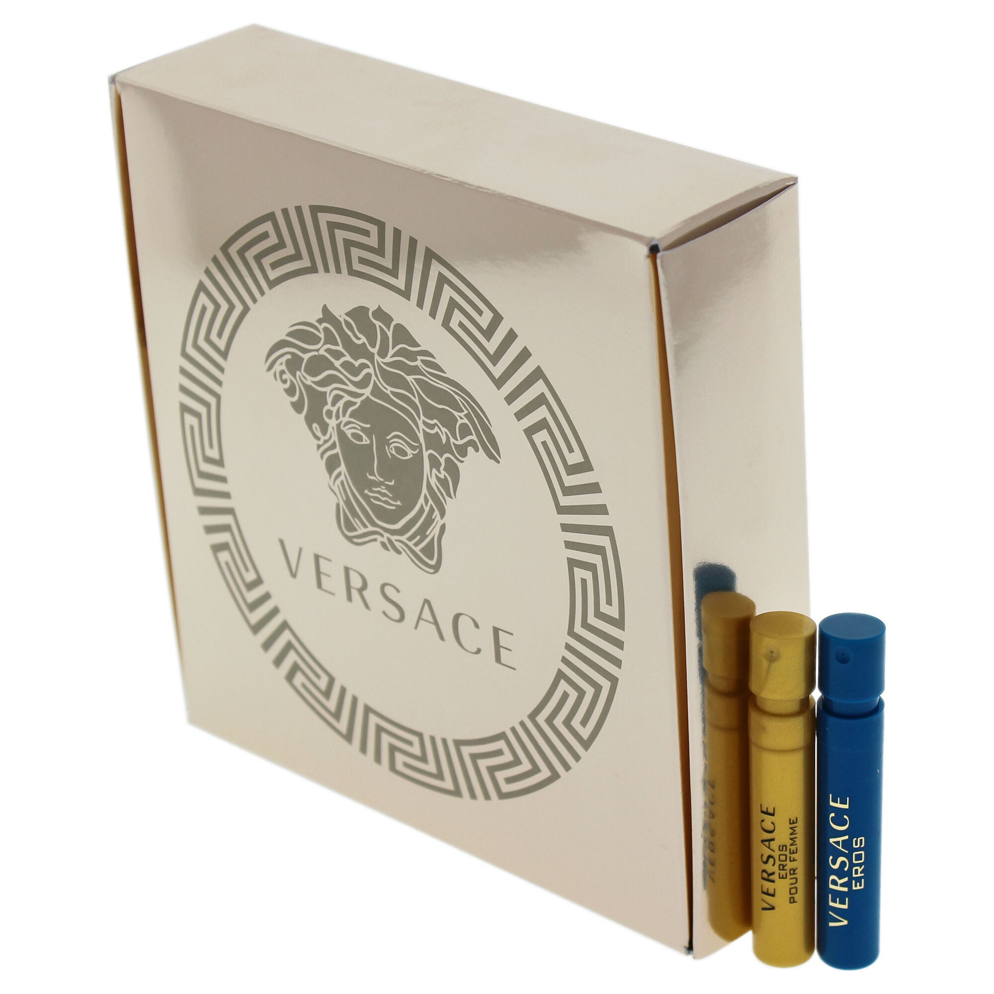 Versace Eros by Versace for Unisex - 2 Pc Mini Gift Set 1ml Pour Femme EDP Spray, 1ml Pour Homme EDT Spray, , alternate image number 8