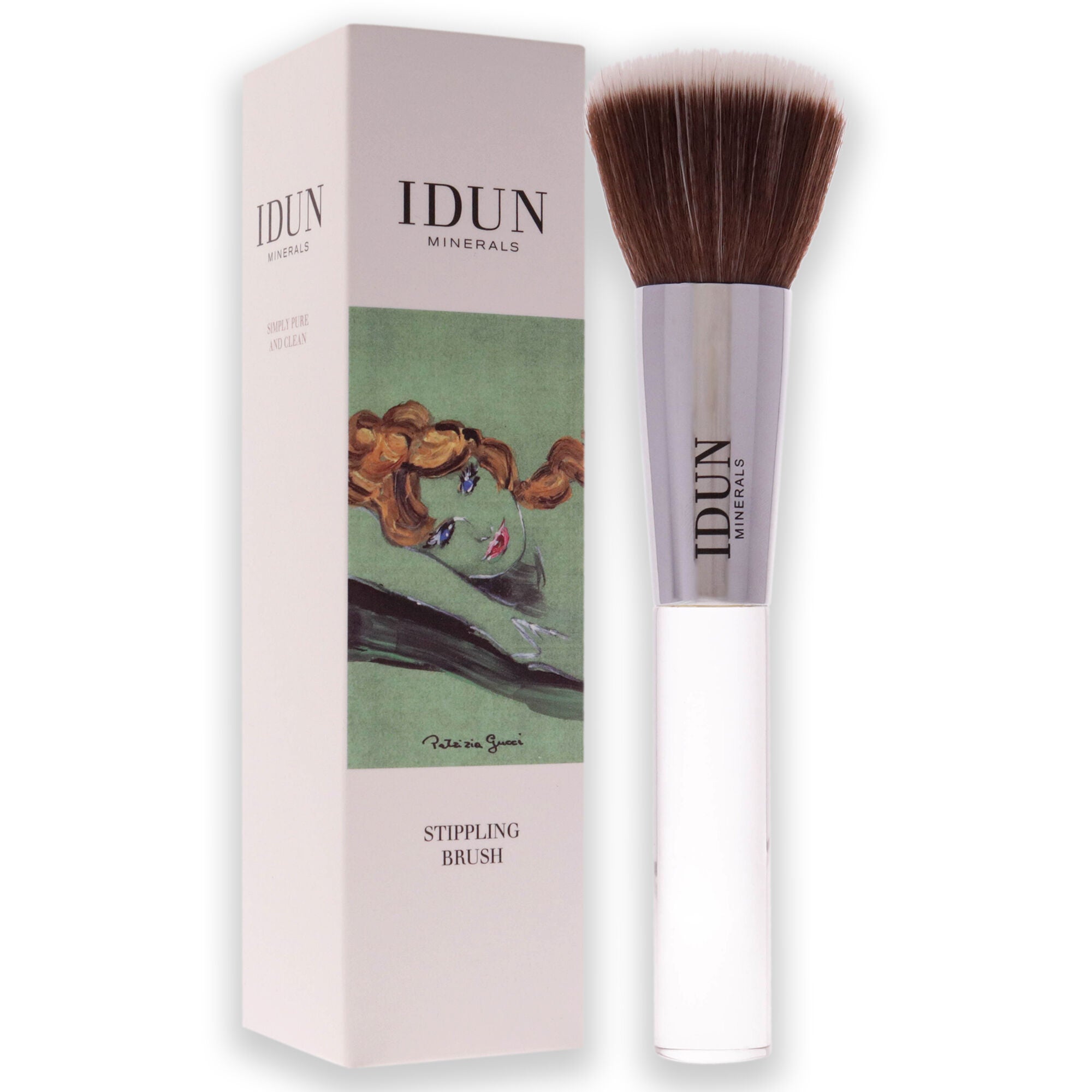 Stippling Brush - 011 by Idun Minerals for Women - 1 Pc Brush, See Description, alternate image number 1