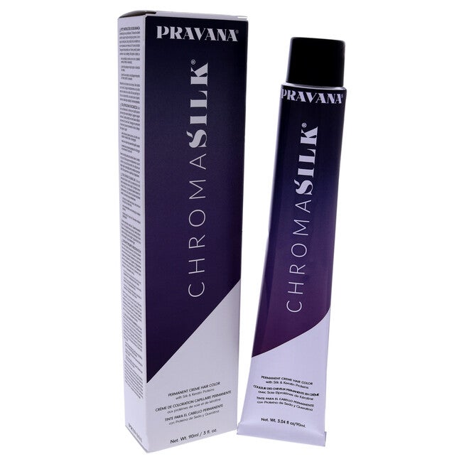 ChromaSilk Creme Hair Color - 6.45 Dark Copper Mahogany Blonde by Pravana for Unisex - 3 oz Hair Color, , alternate image number 8