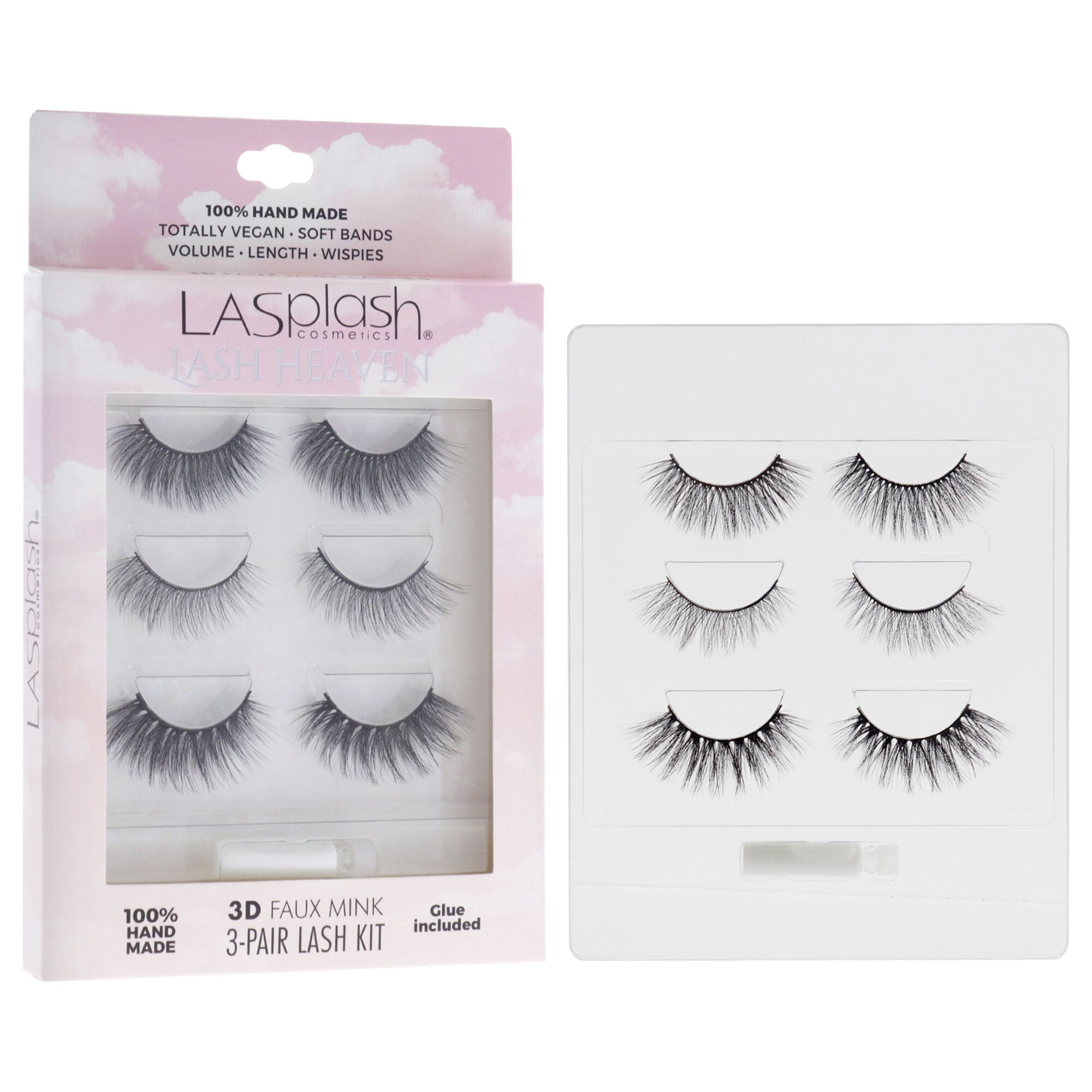 Lash Heaven Kit by LASplash for Women - 3 Pair Eyelashes, See Description, alternate image number 2