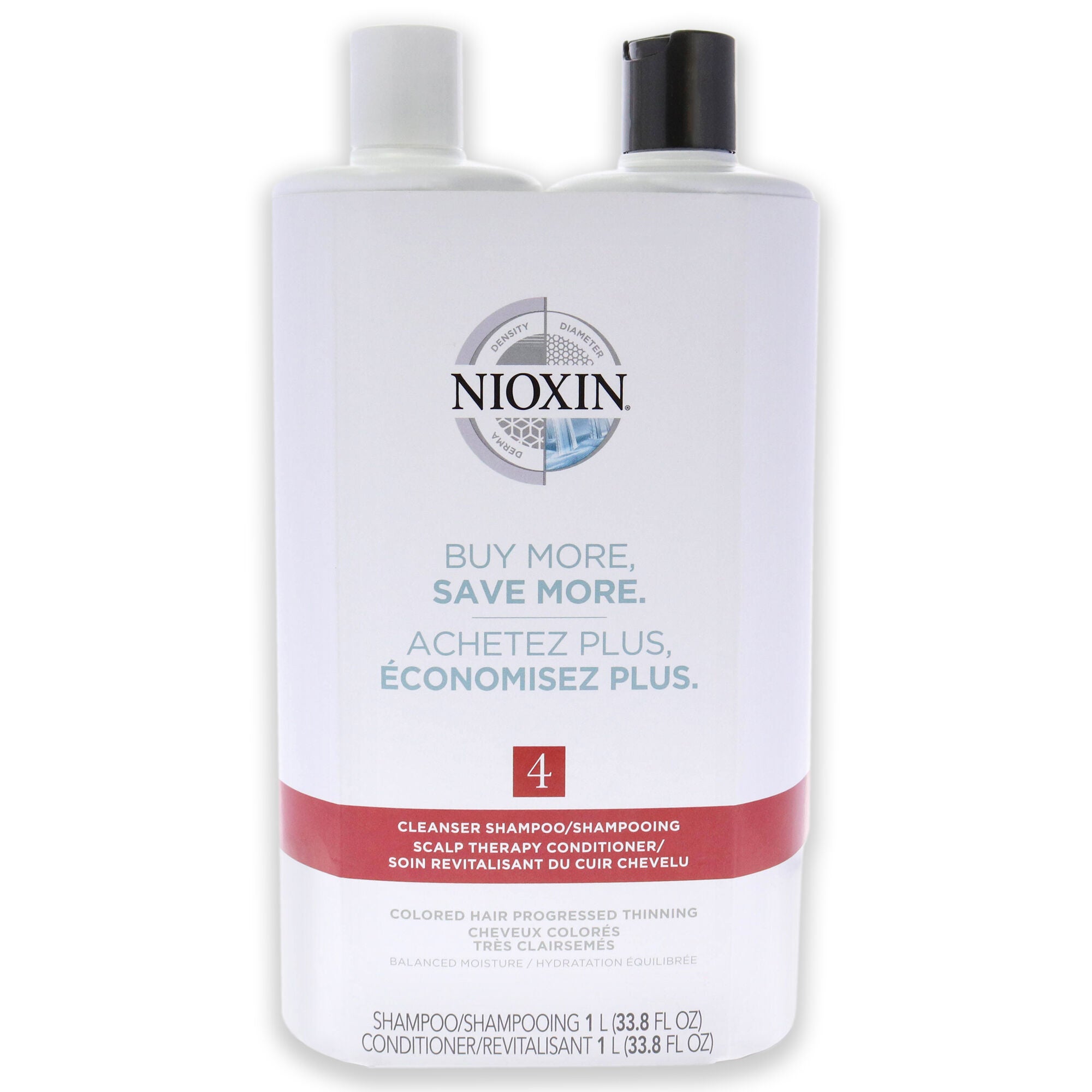 System 4 Duo by Nioxin for Unisex - 2 x 33.8 oz Shampoo, Conditioner, , alternate image number 4