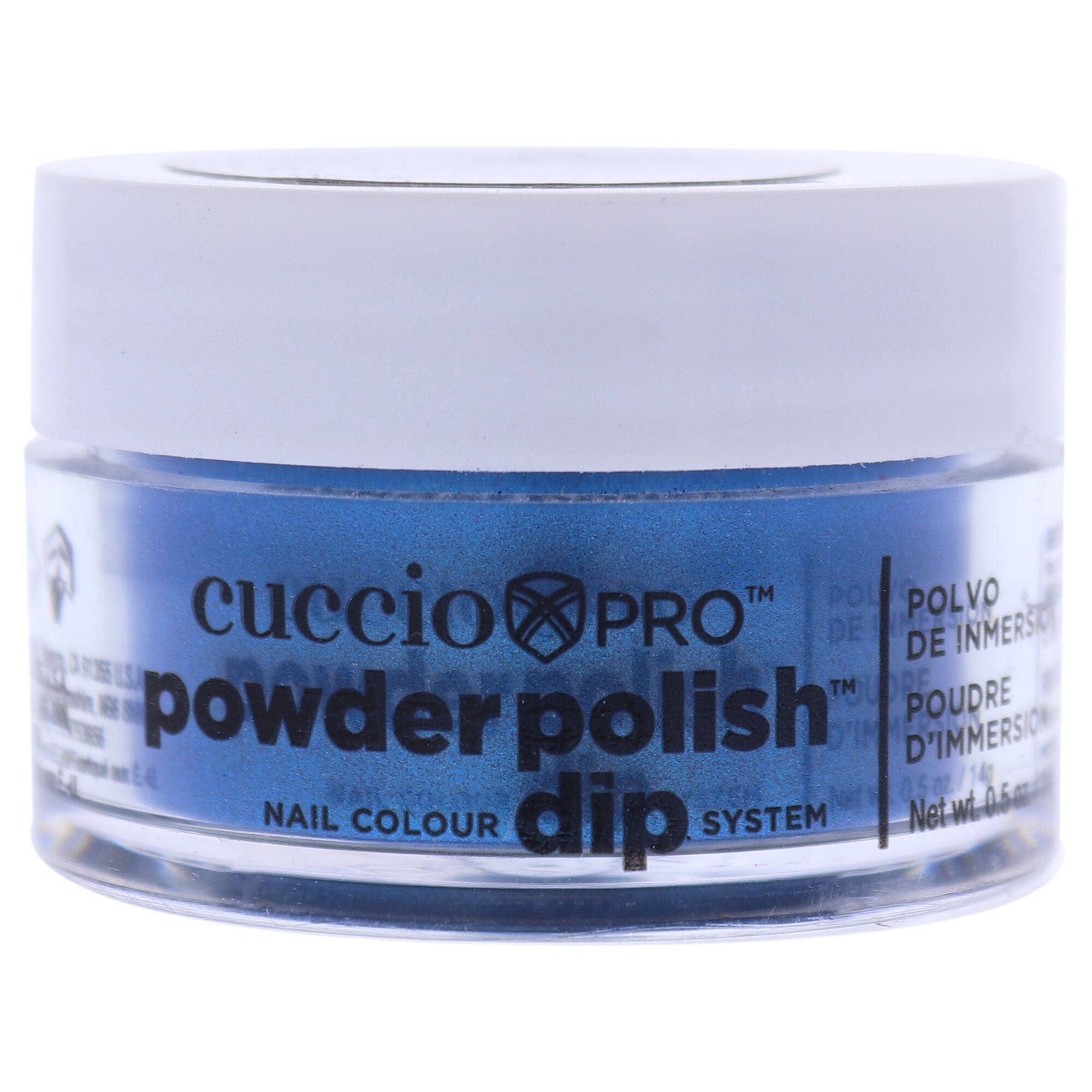 Pro Powder Polish Nail Colour Dip System - Deep Blue with Blue Mica by Cuccio Colour for Women - 0.5 oz Nail Powder, See Description, hi-res image number 0