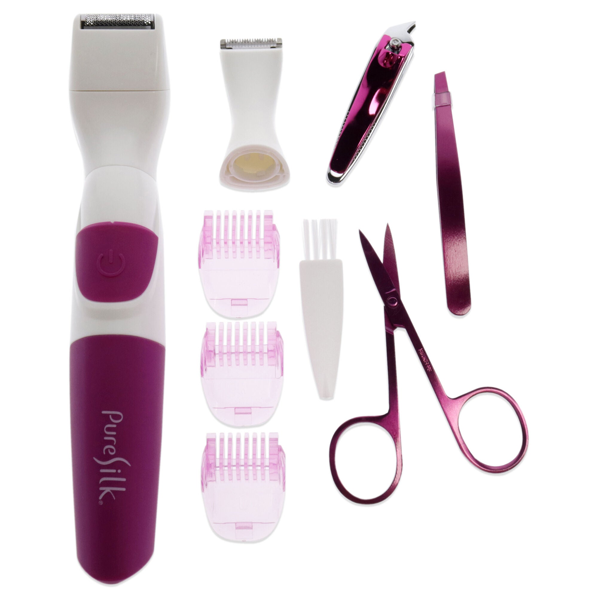 Wet and Dry Body Trimmer Kit by Barbasol for Women - 10 Pc Trimmer, 3 Foil Heads, Nail Clipper, Scissors, 3 Guide Comb, Tweezers, See Description, alternate image number 3