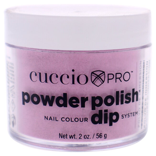 Pro Powder Polish Nail Colour Dip System - Deep Pink With Pink Glitter by Cuccio Pro for Women - 1.6 oz Nail Powder, See Description, hi-res image number 0