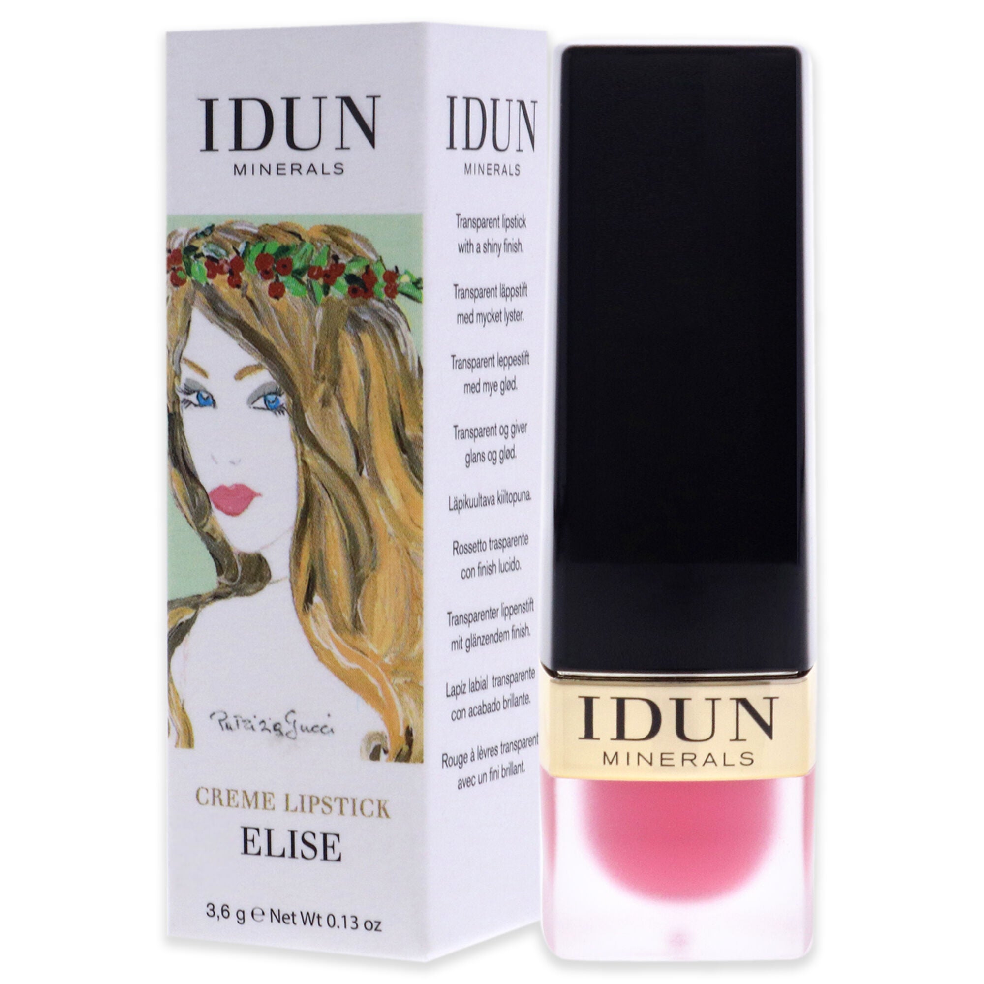 Creme Lipstick - 201 Elise by Idun Minerals for Women - 0.13 oz Lipstick, See Description, alternate image number 3