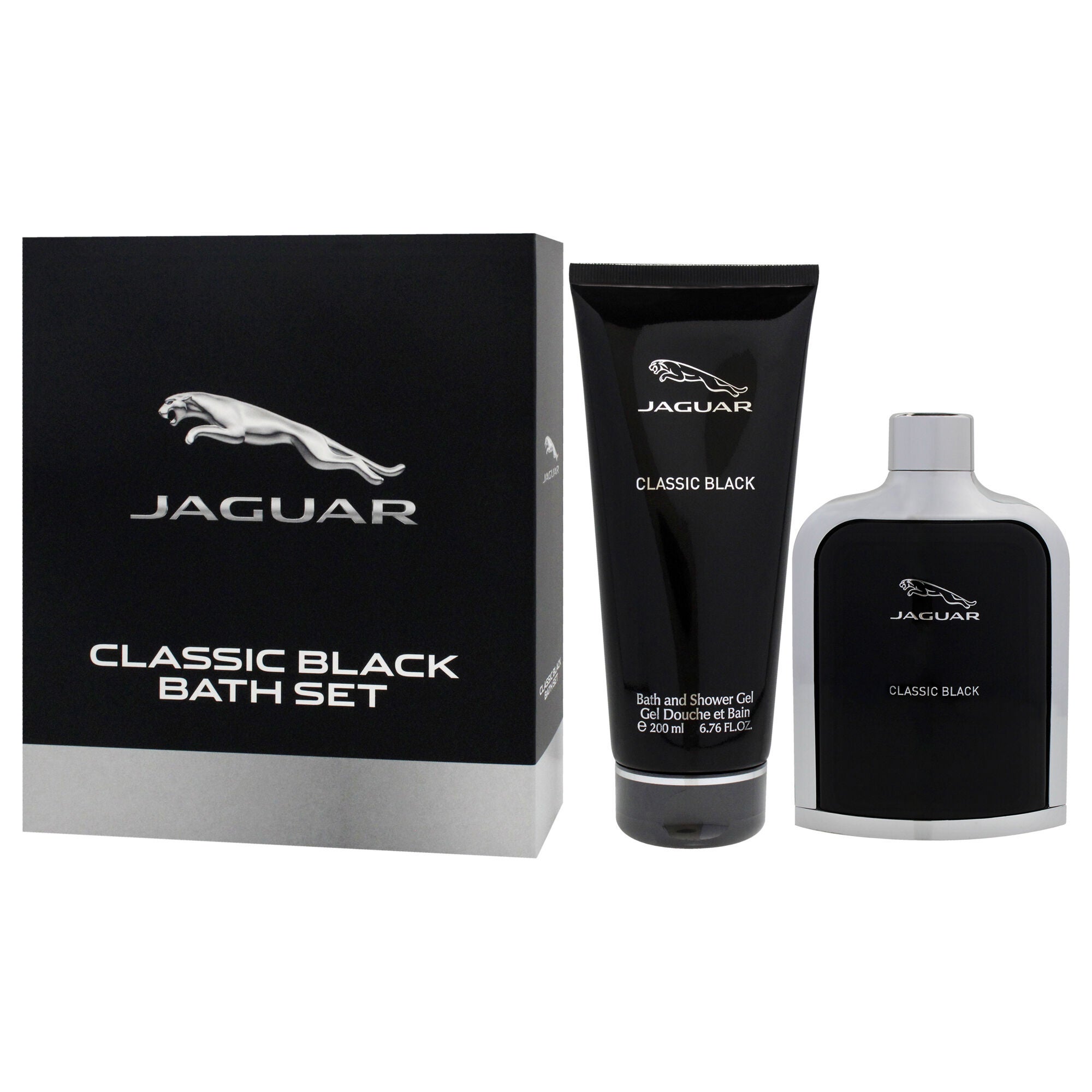Jaguar Classic Black by Jaguar for Men - 2 Pc Gift Set 3.4oz EDT Spray, 6.76oz Bath and Shower Gel, See Description, alternate image number 2