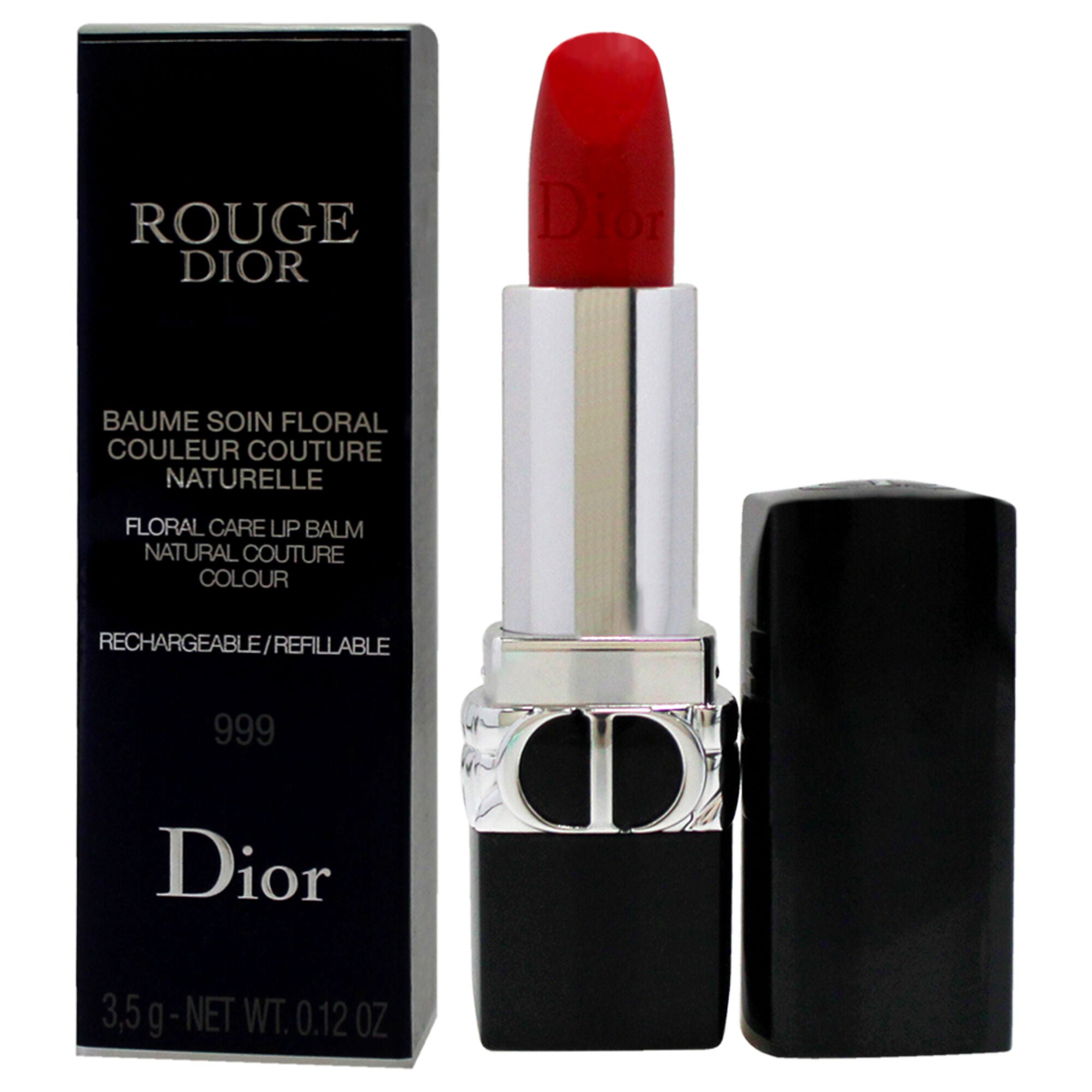 Rouge Dior Floral Care Lip Balm Satin - 999 by Christian Dior for Women - 0.12 oz Lip Balm (Refillable), See Description, alternate image number 3