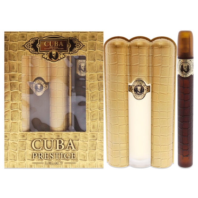 Cuba Prestige Legacy by Cuba for Men - 2 Pc Gift Set 3oz EDT Spray, 1.17oz EDT Spray, , alternate image number null