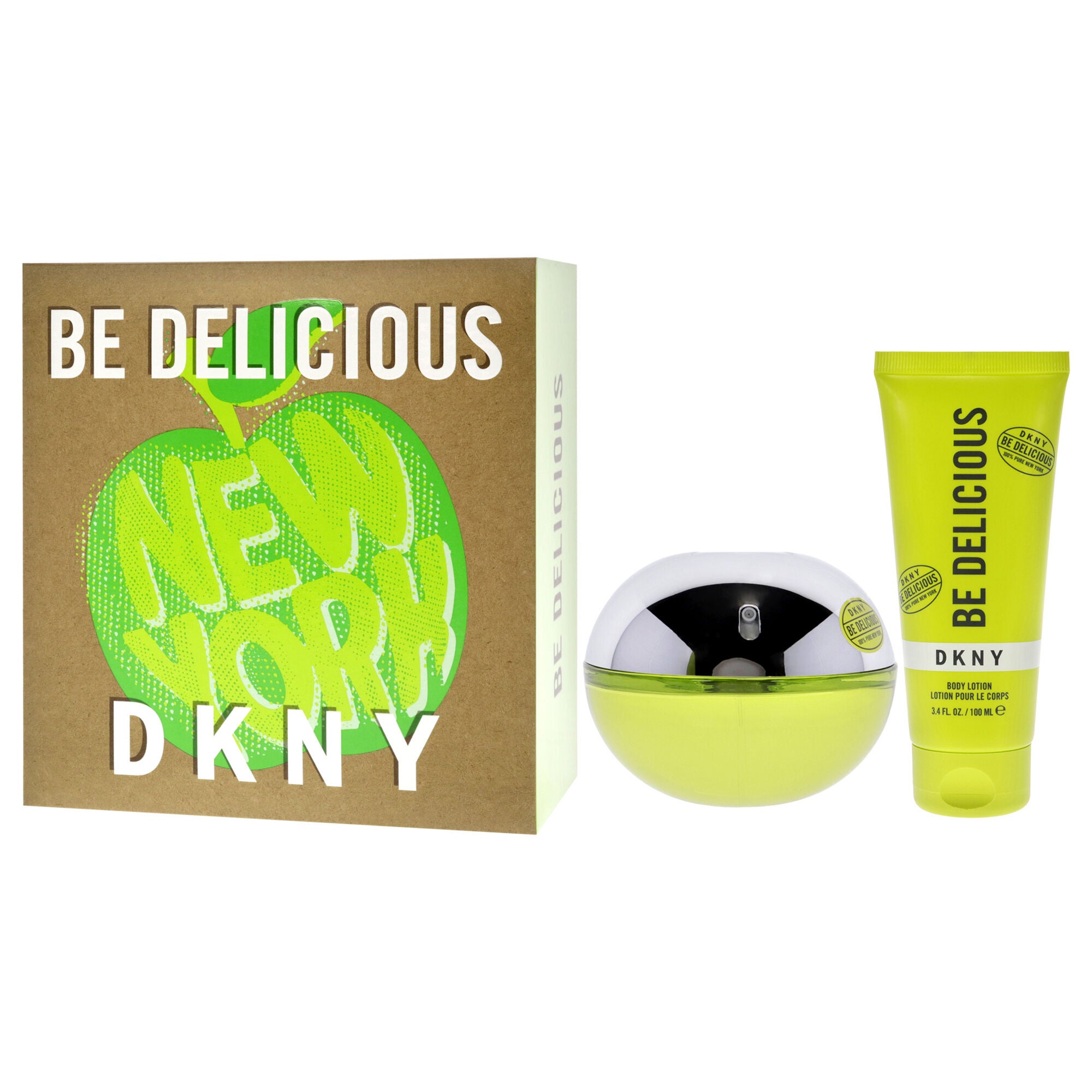 DKNY Be Delicious by Donna Karan for Women - 2 Pc Gift Set 3.4oz EDP Spray, 3.4oz Body Lotion, See Description, alternate image number 3