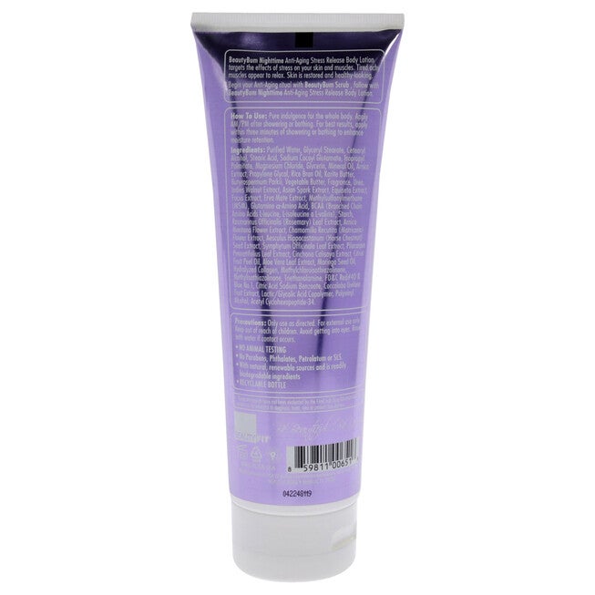 BeautyBum NightTime Anti-Aging Stress Release Body Lotion - Lavender Dream by BeautyFit for Women - 8 oz Body Lotion, See Description, alternate image number 3
