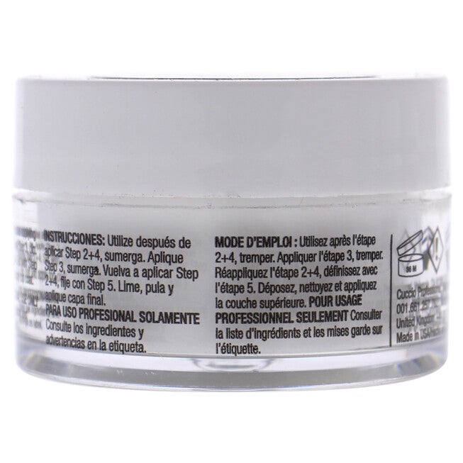 Pro Powder Polish Nail Colour Dip System - White With Silver Mica by Cuccio Colour for Women - 0.5 oz Nail Powder, See Description, alternate image number 1