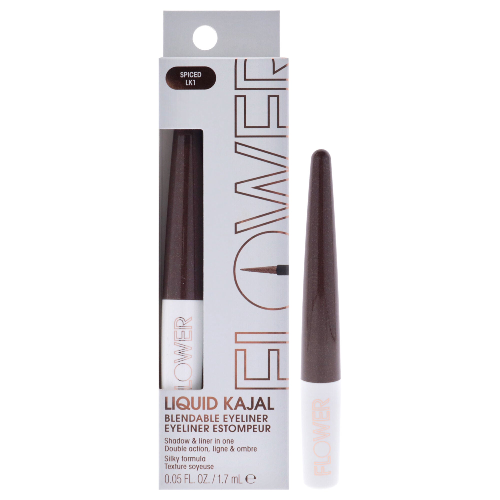 Liquid Kajal Blendable Eyeliner - LK5 Rust by Flower Beauty for Women - 0.05 oz Eyeliner, See Description, hi-res image number 0