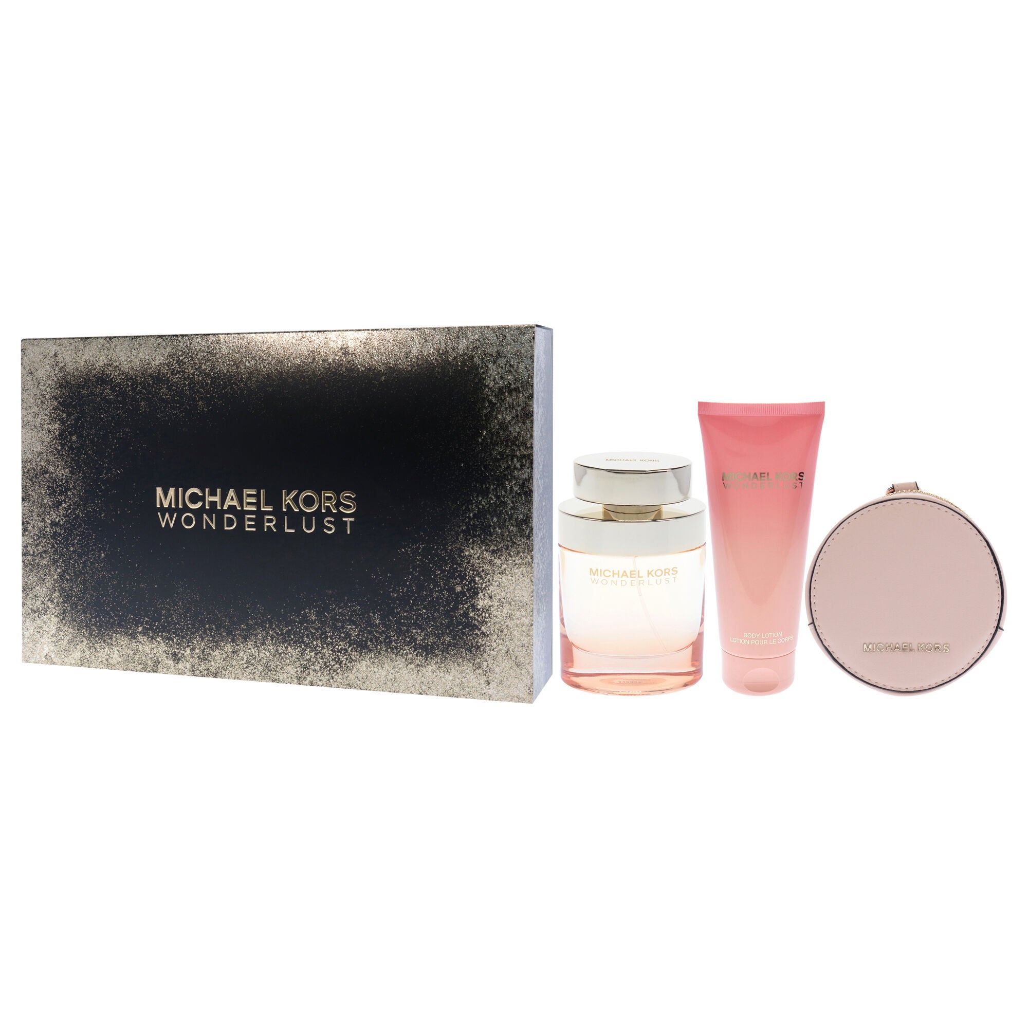Wonderlust by Michael Kors for Women - 3 Pc Gift Set 3.4oz EDP Spray, 3.4oz Body Lotion, Round Purse, , alternate image number 7