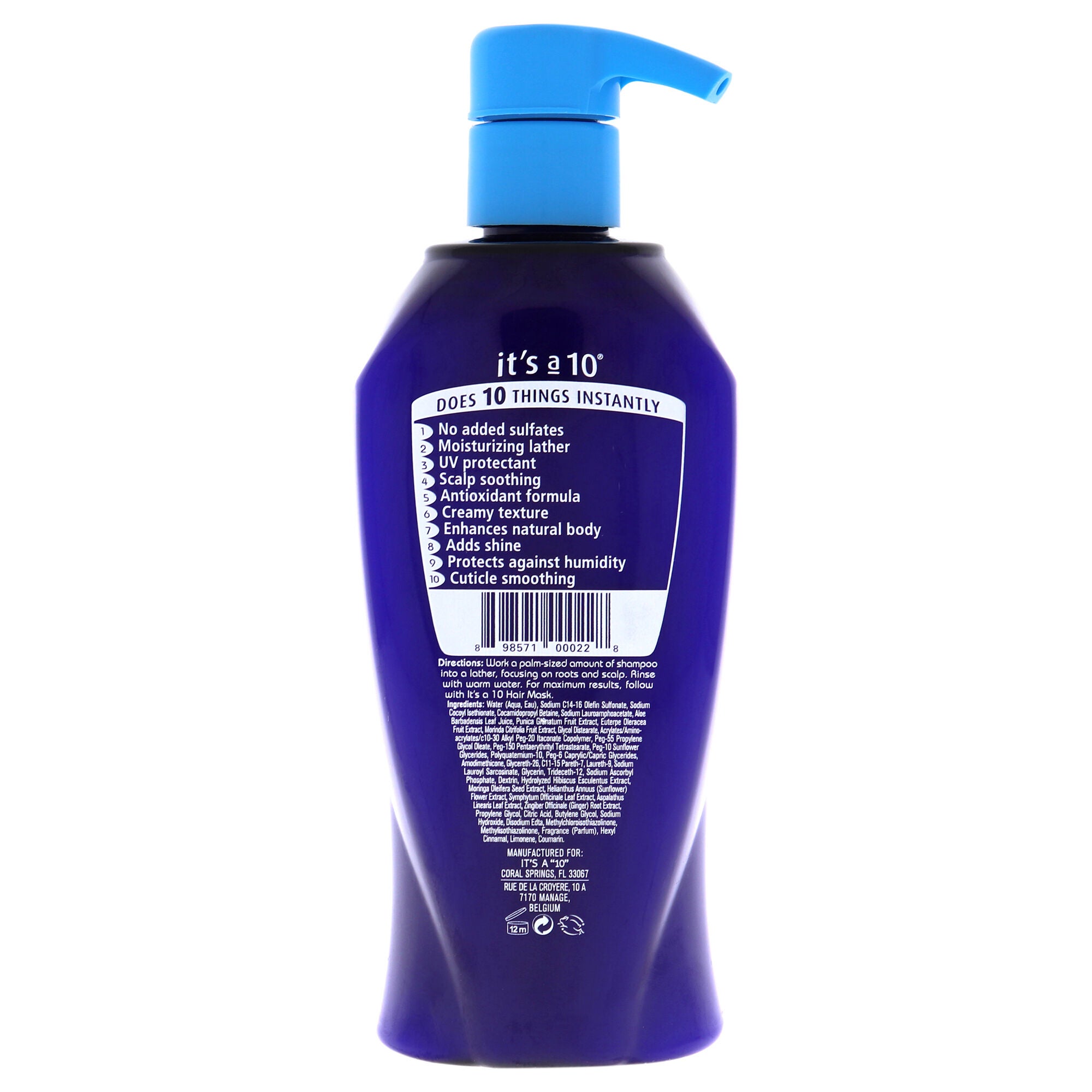 Miracle Moisture Shampoo by Its A 10 for Unisex - 10 oz Shampoo, See Description, alternate image number 1