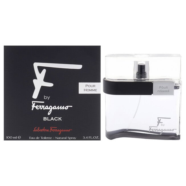 F Black by Salvatore Ferragamo for Men - 3.4 oz EDT Spray, NA, hi-res image number null