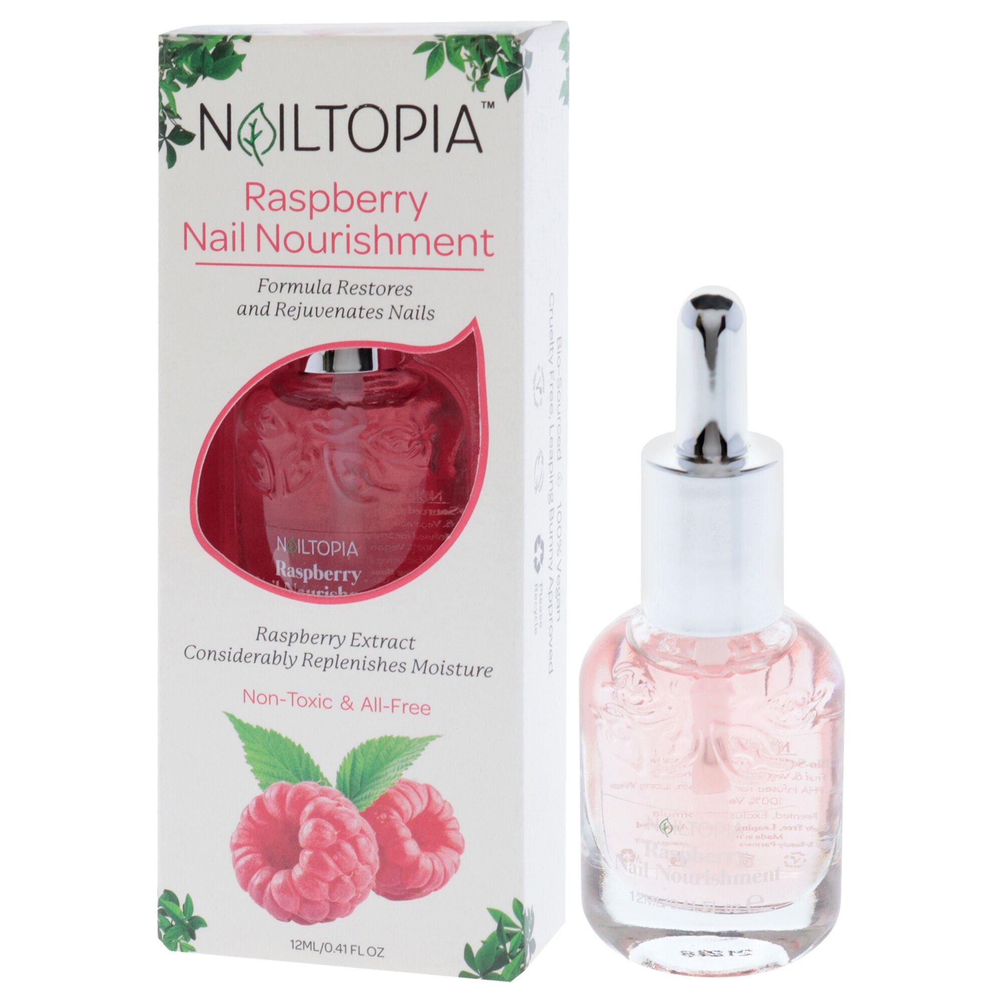 Nail Nourishment - Raspberry by Nailtopia for Women - 0.41 oz Nail Treatment, , alternate image number 7