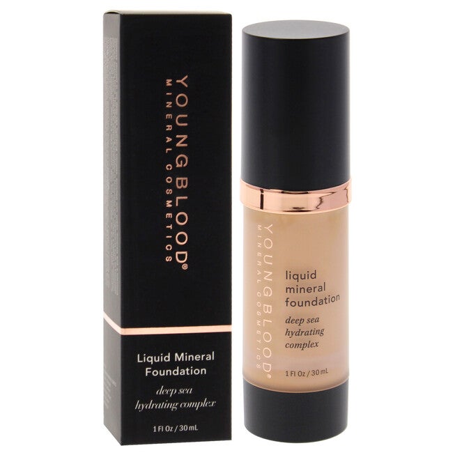 Liquid Mineral Foundation - Pebble by Youngblood for Women - 1 oz Foundation, See Description, alternate image number 1