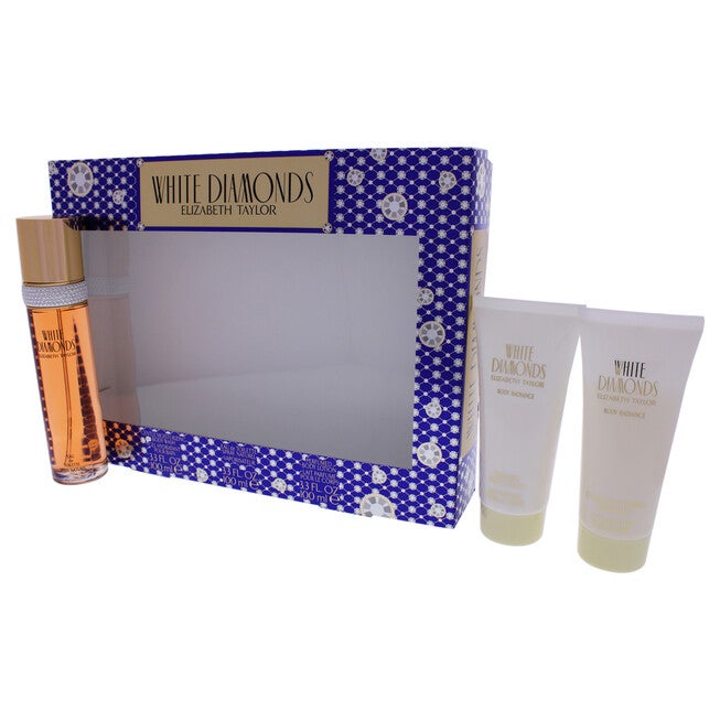 White Diamonds by Elizabeth Taylor for Women - 3 Pc Gift Set 3.3oz EDT Spray, 3.3oz Body Lotion, 3.3oz Body Wash, See Description, alternate image number 3