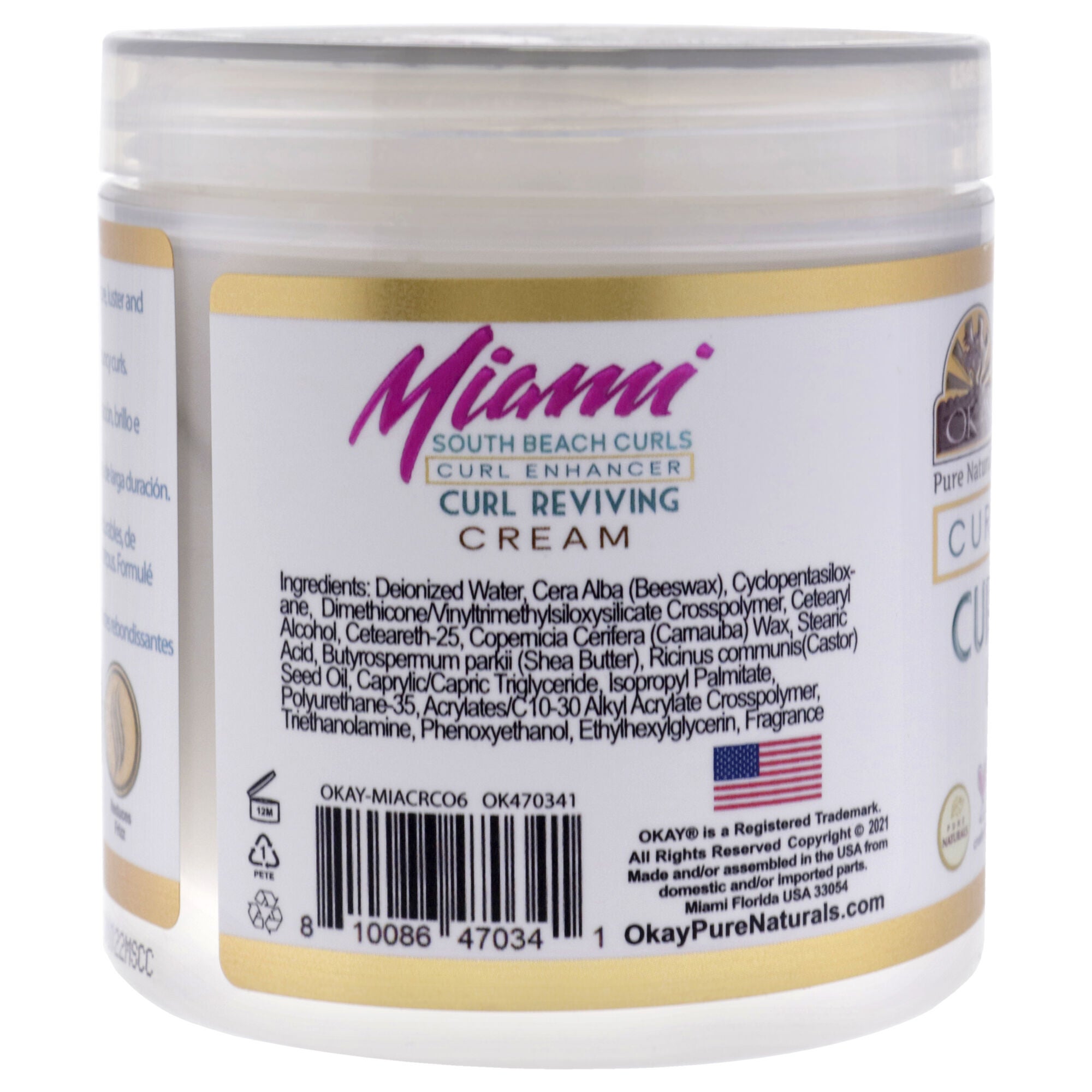 Miami South Beach Curls - Curl Enhancing by Okay for Women - 6 oz Cream, , alternate image number 3