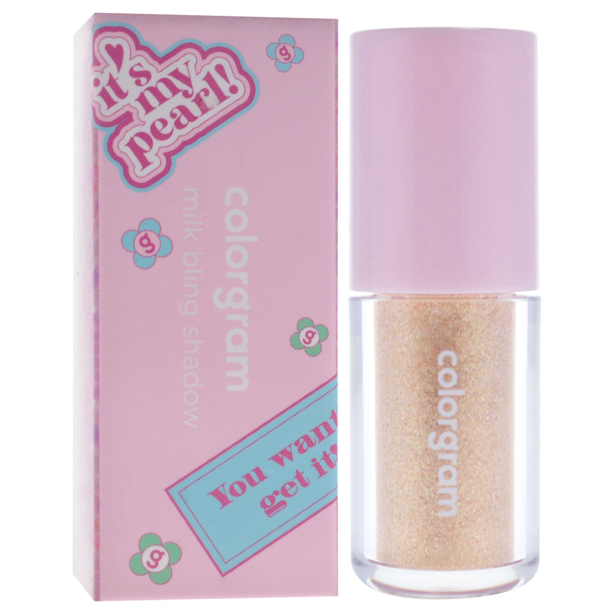 Milk Bling Shadow - 10 Final Pearl by Colorgram for Women - 0.11 oz Eye Shadow, Gold, alternate image number 2