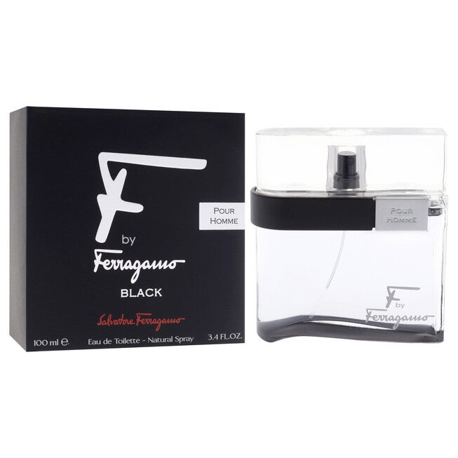 F Black by Salvatore Ferragamo for Men - 3.4 oz EDT Spray, See Description, alternate image number 2