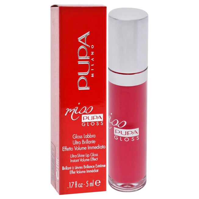 Miss Pupa Gloss Ultra-Shine Lip Gloss - 303 Extreme Fuchsia by Pupa Milano for Women - 0.17 oz Lip Gloss, See Description, alternate image number 1
