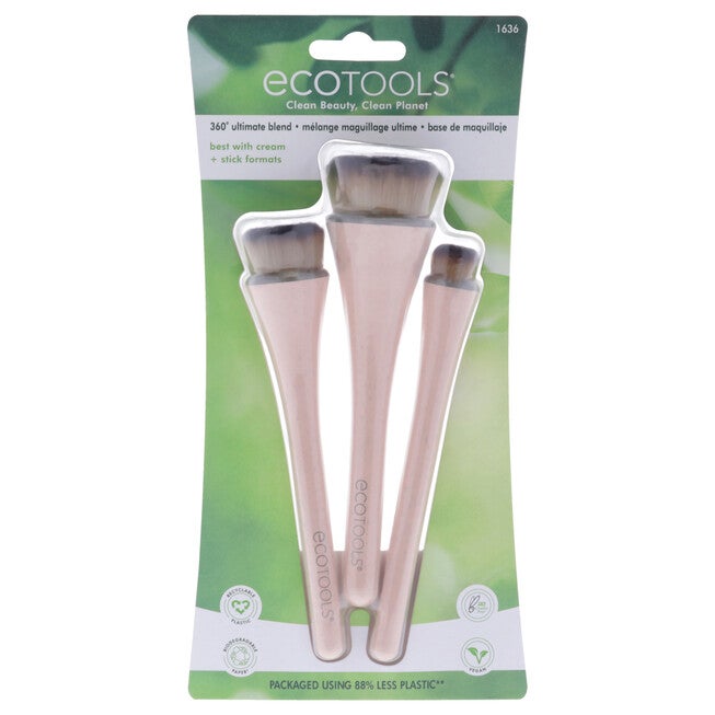 360 Ultimate Blend Brush Kit by Ecotools - 3 Pc Ultimate Buff Brush, Ultimate Pop Brush & Ultimate Cover Brush, See Description, hi-res image number null