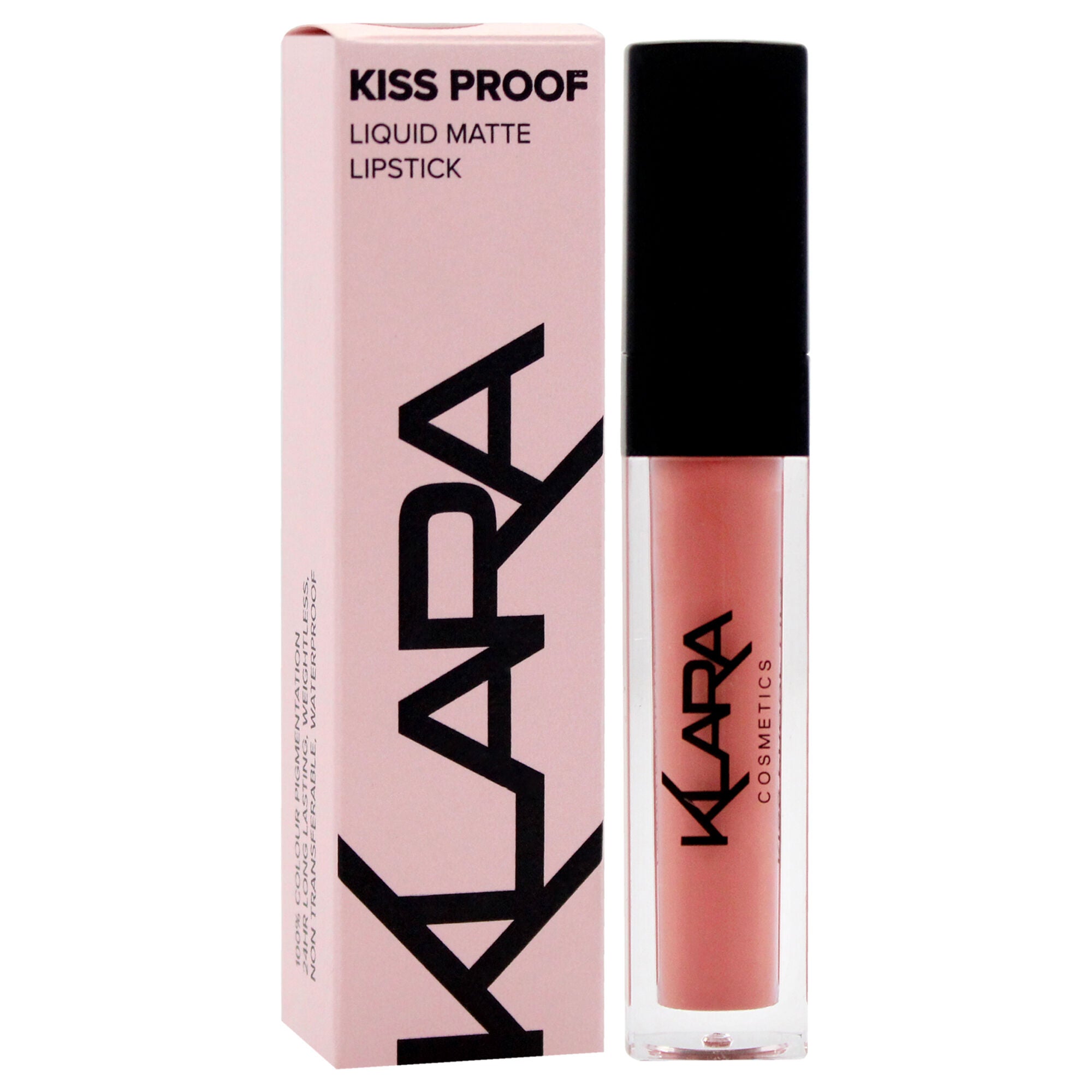 Kiss Proof Lipstick Liquid Matte - 21 Naughty Nude by Klara for Women - 0.27 oz Lipstick, See Description, alternate image number 1